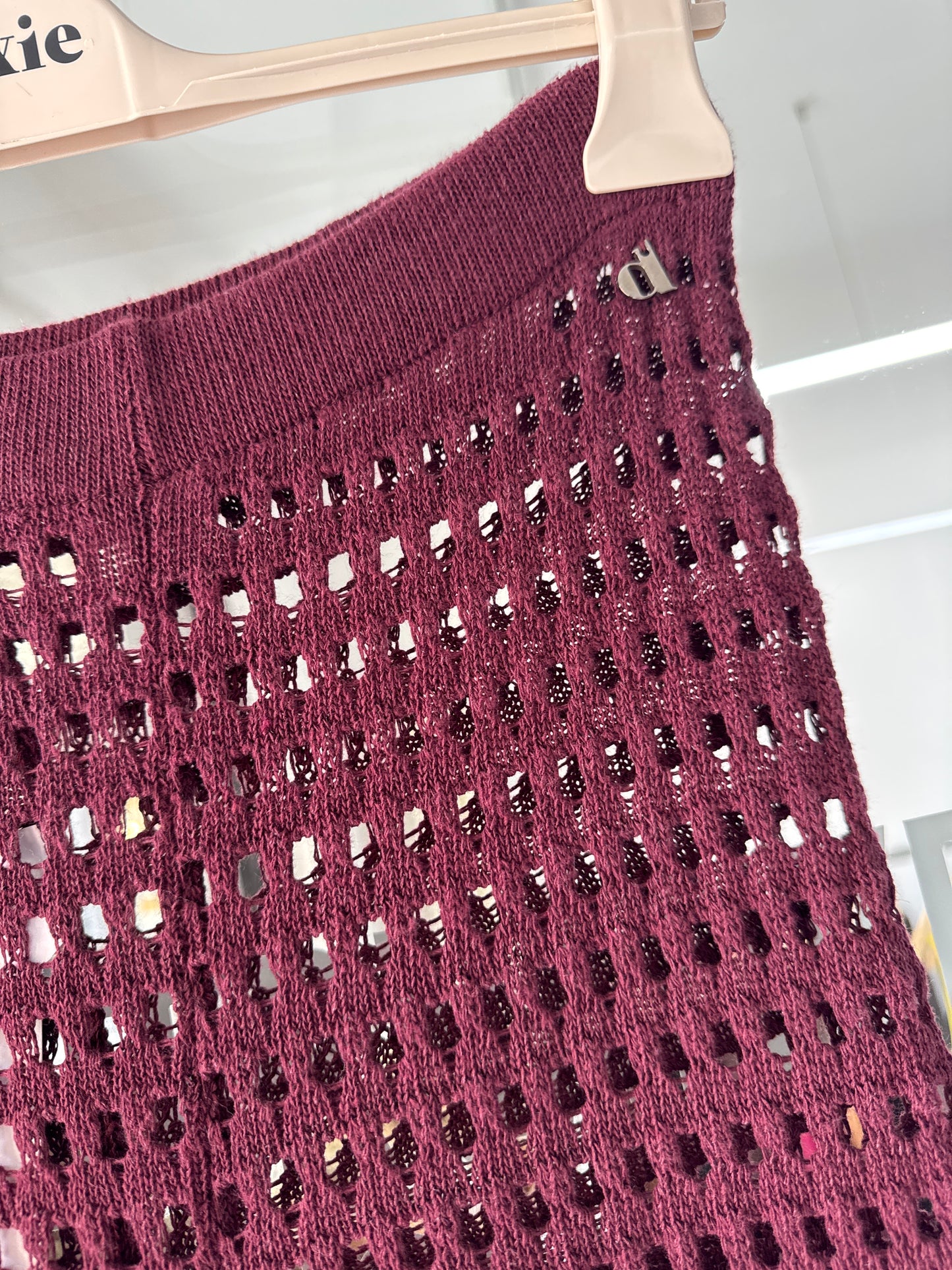 DIXIE COMPLETO IN MAGLIA TRAFORATO BORDEAUX