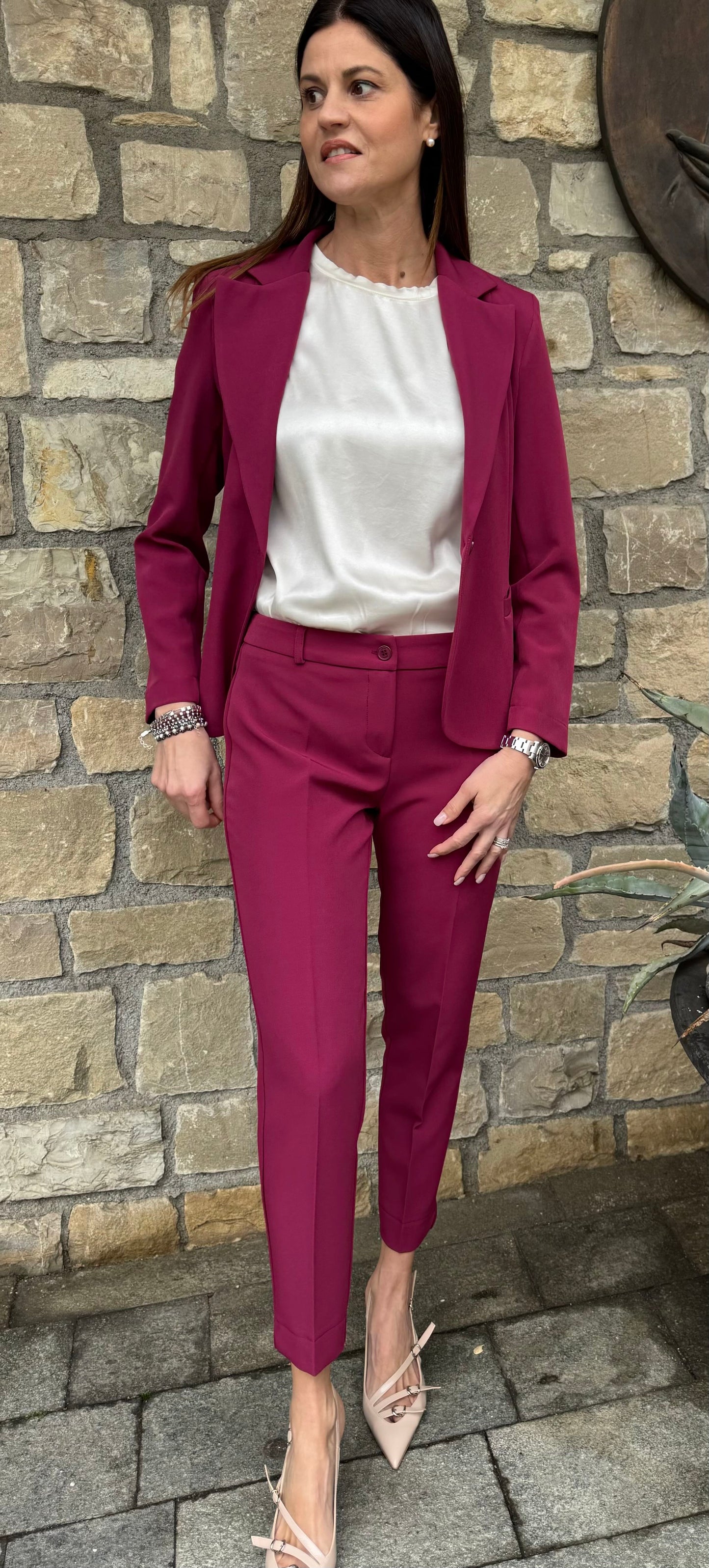 MARYLEY PANTALONE BASIC SANGRIA MARYLEY