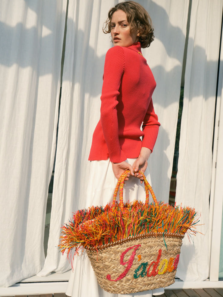 ALEX-MAX BORSA PAGLIA J'ADORE MULTICOLOR
