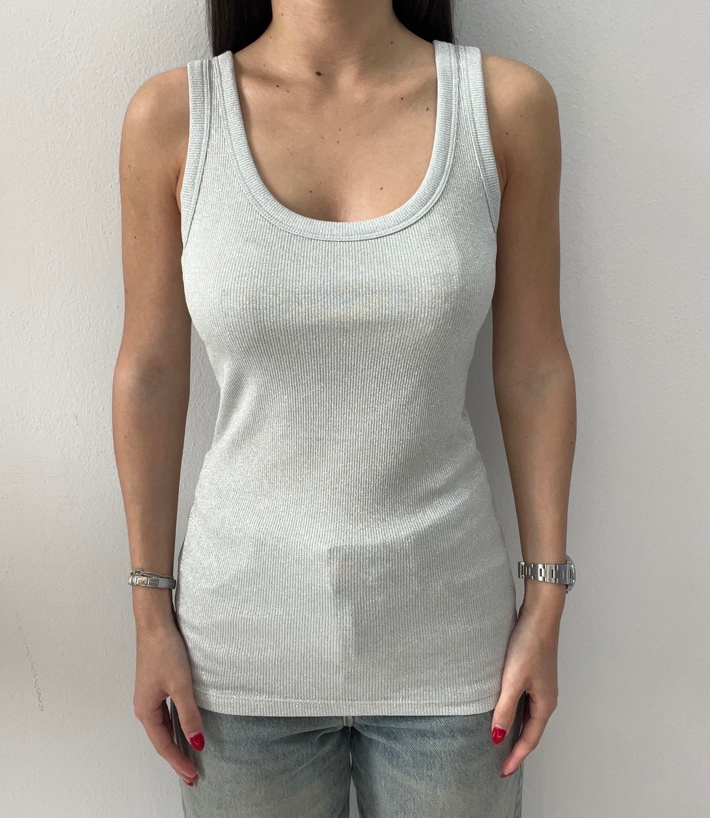 VICOLO CANOTTA LUREX ARGENTO