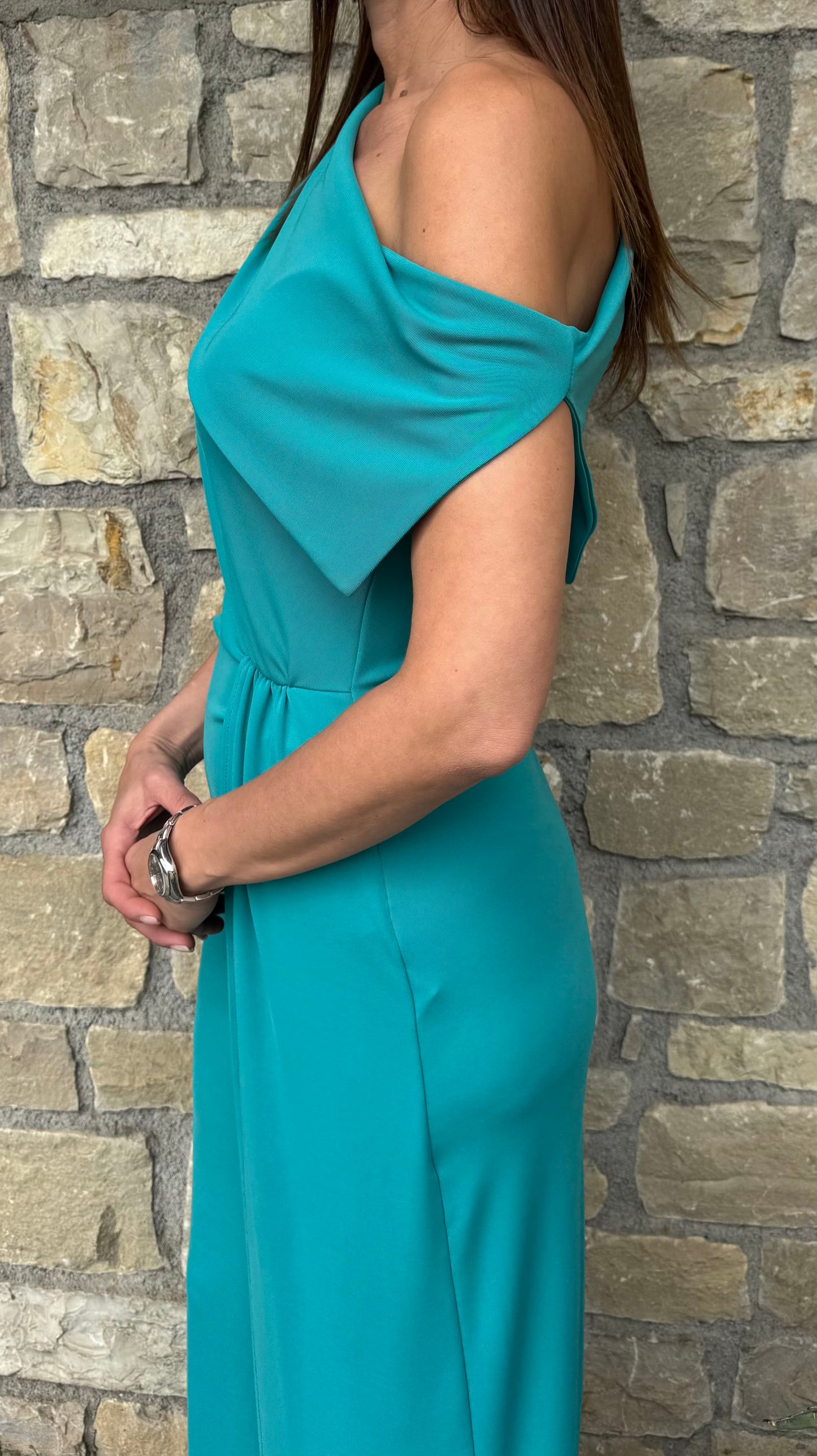 VICOLO ABITO AURORA LUNGO LYCRA TIFFANY