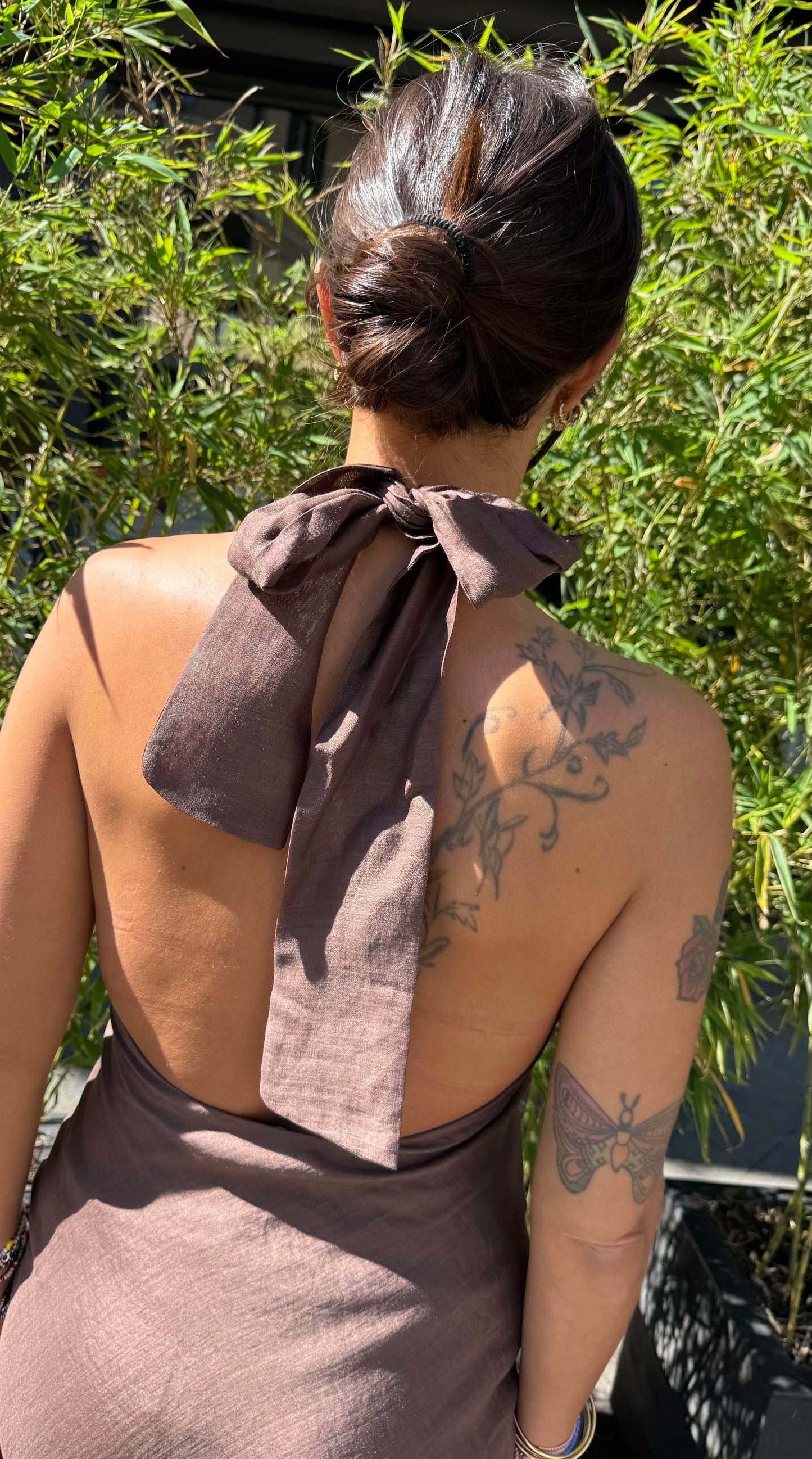 MARYLEY ABITO RAYON CHIUSURA FIOCCO CIOCCOLATO