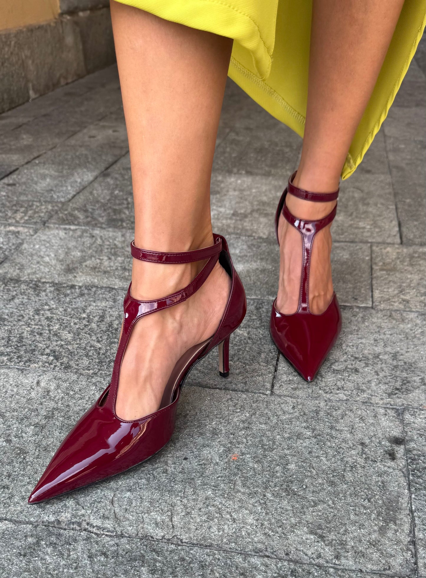 DECOLLETE VERNICE BORDEAUX