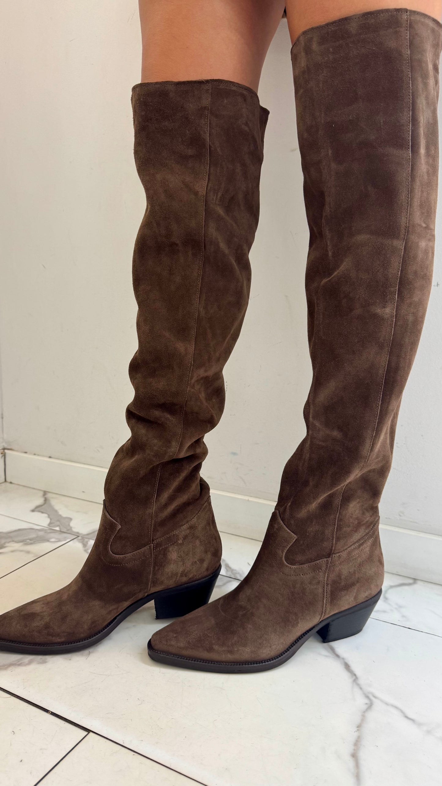 TEXANO ALTO CAMOSCIO TESTA DI MORO