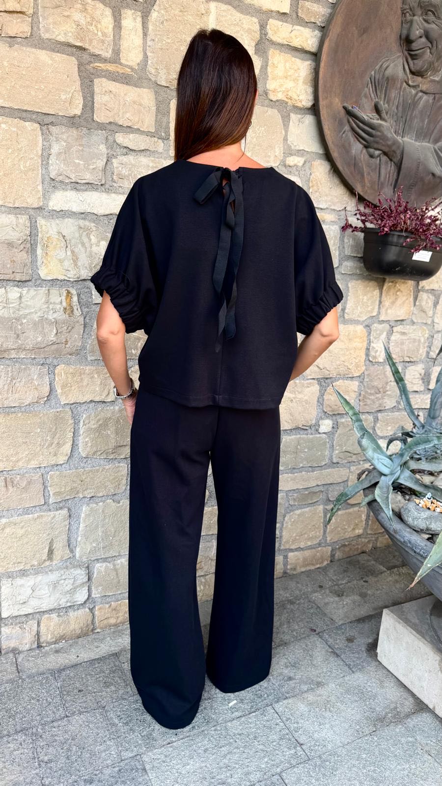 PANTALONE FELPA NERO