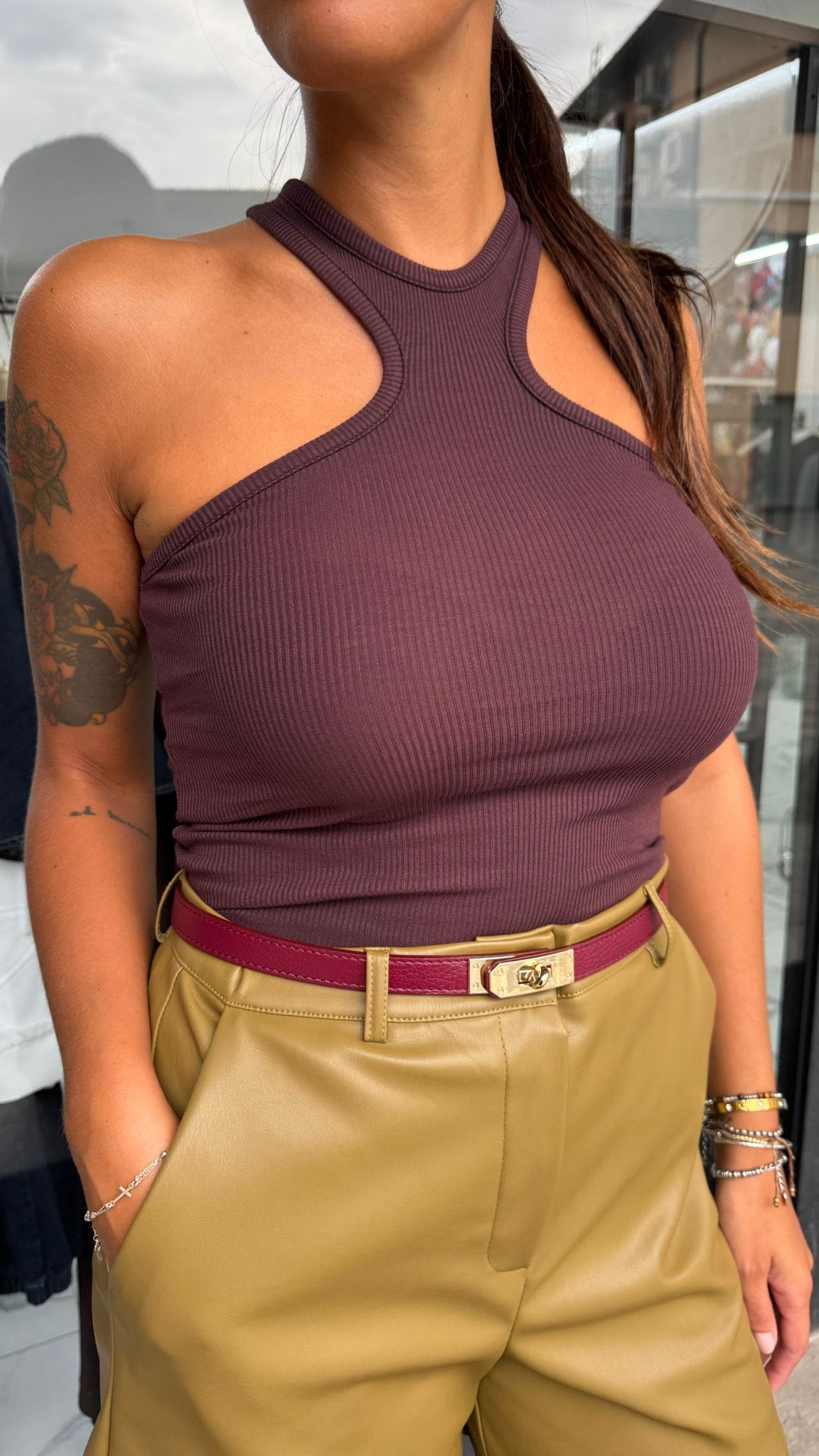 CANOTTA COSTINE SCOLLO HALTER VINACCIA