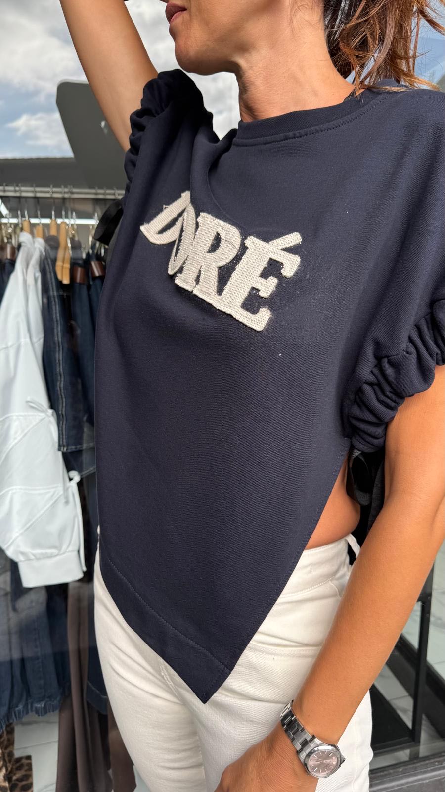 FELPA D'ORE BLU