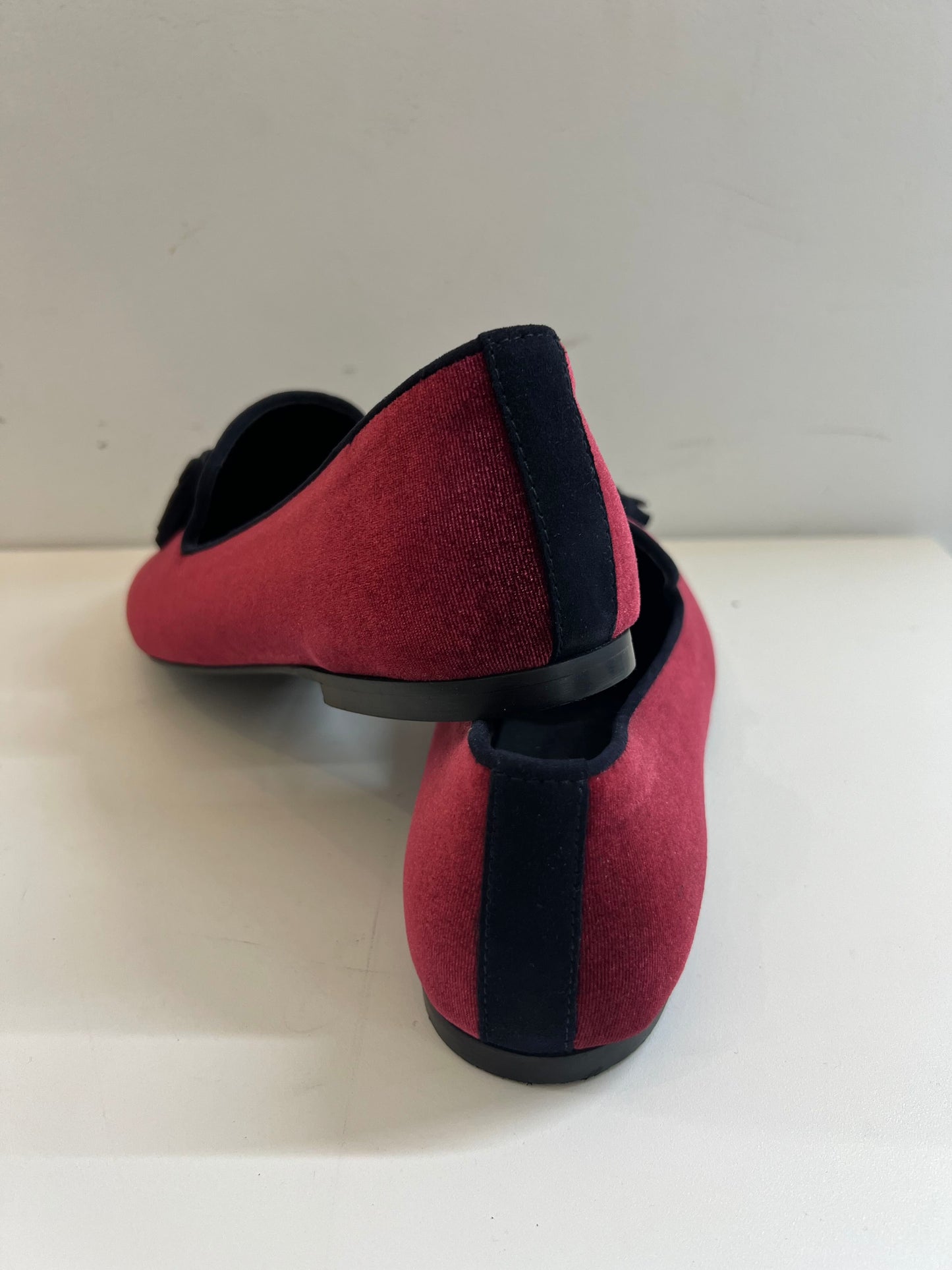 MOCASSINO VELLUTO BORDEAUX