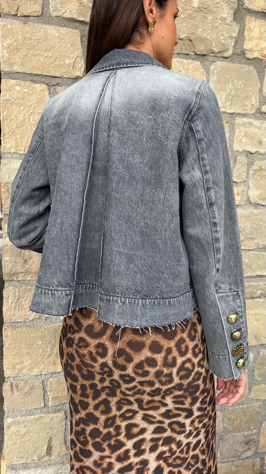 GIACCA YLY JEANS GRIGIO