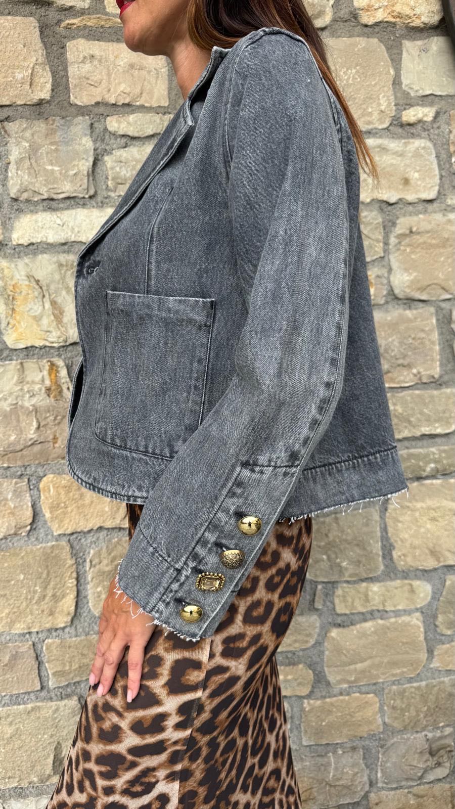 GIACCA YLY JEANS GRIGIO
