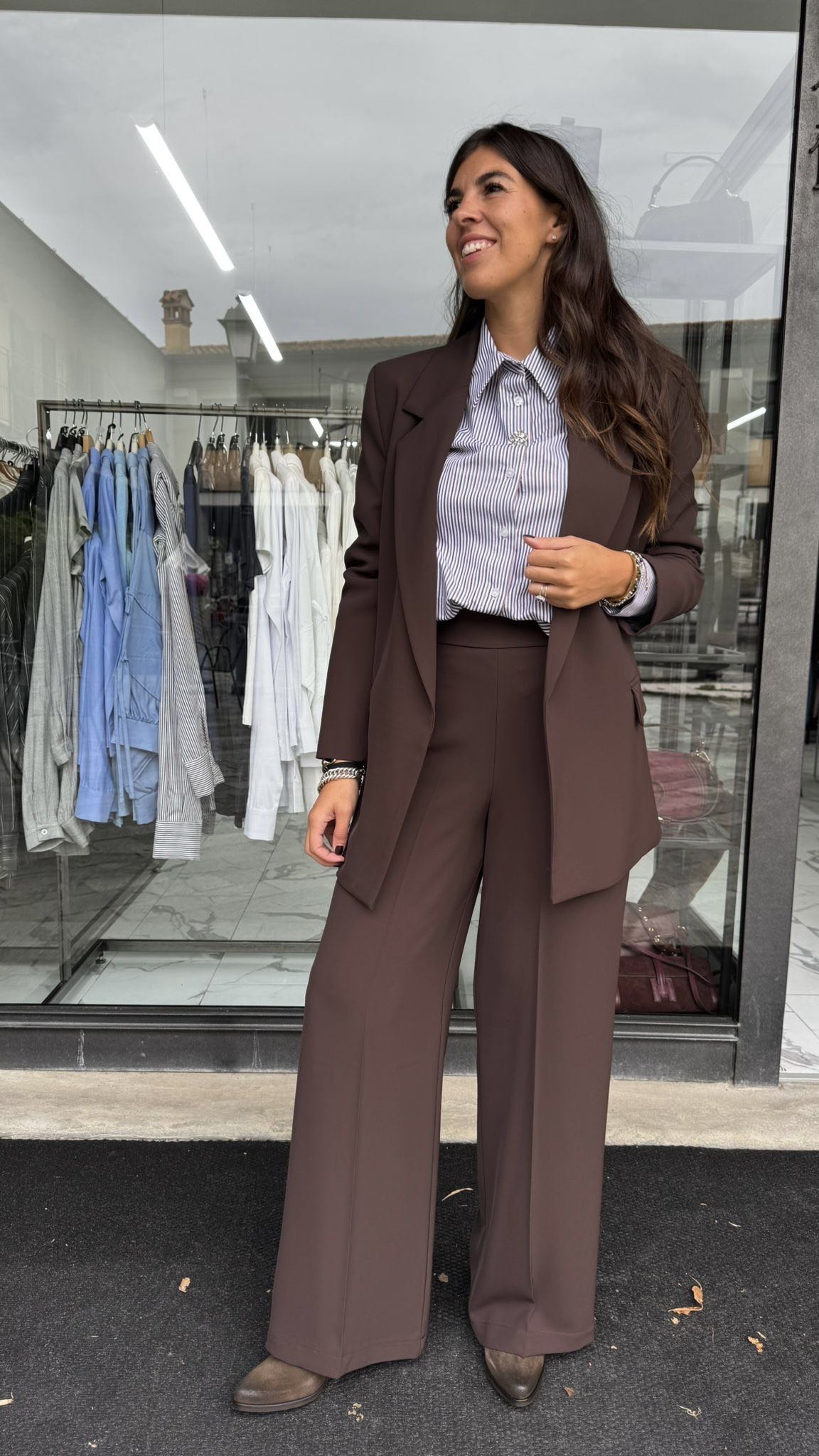 PANTALONE FLUIDO CIOCCOLATO