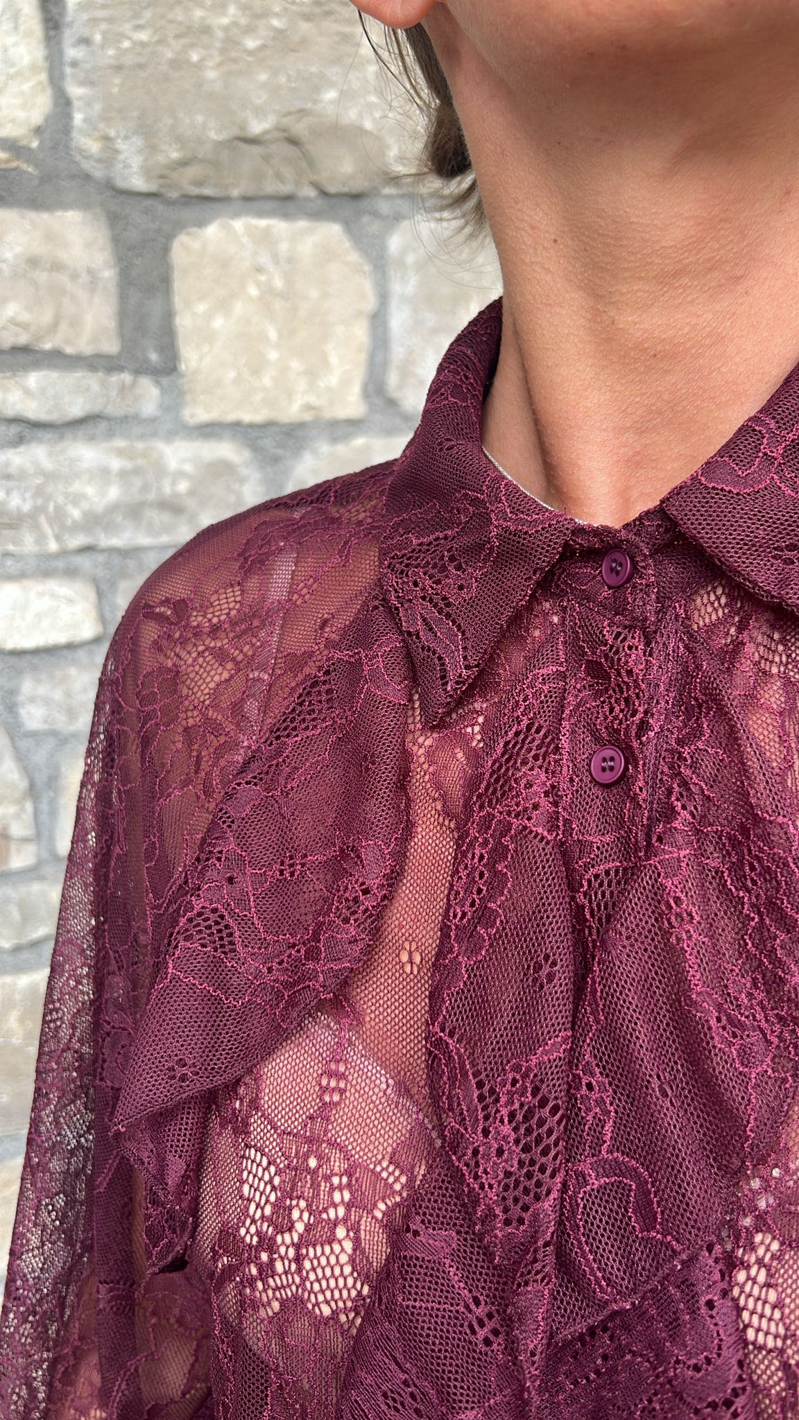 CAMICIA PIZZO PRUGNA