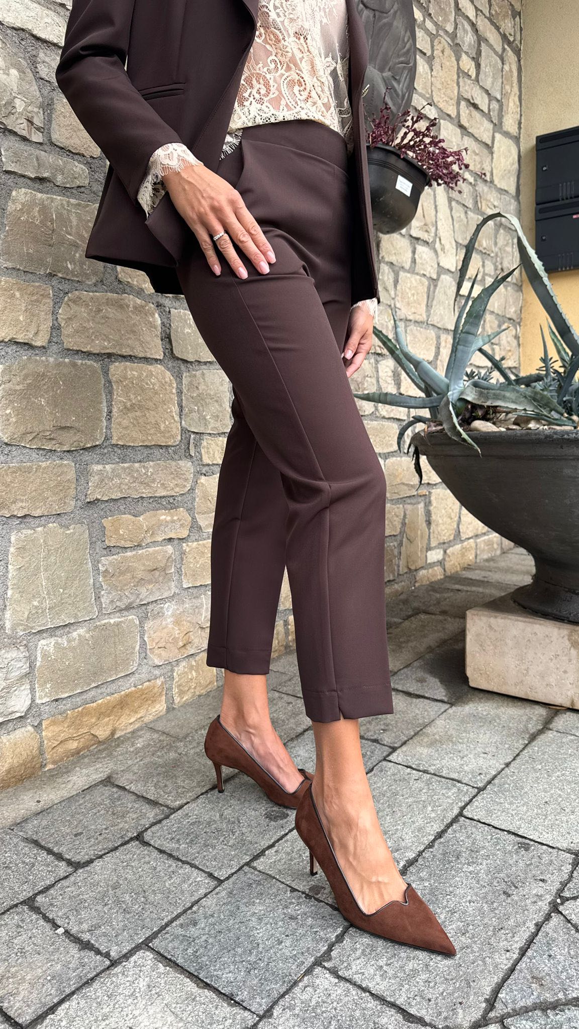 PANTALONE IRIS CIOCCOLATO