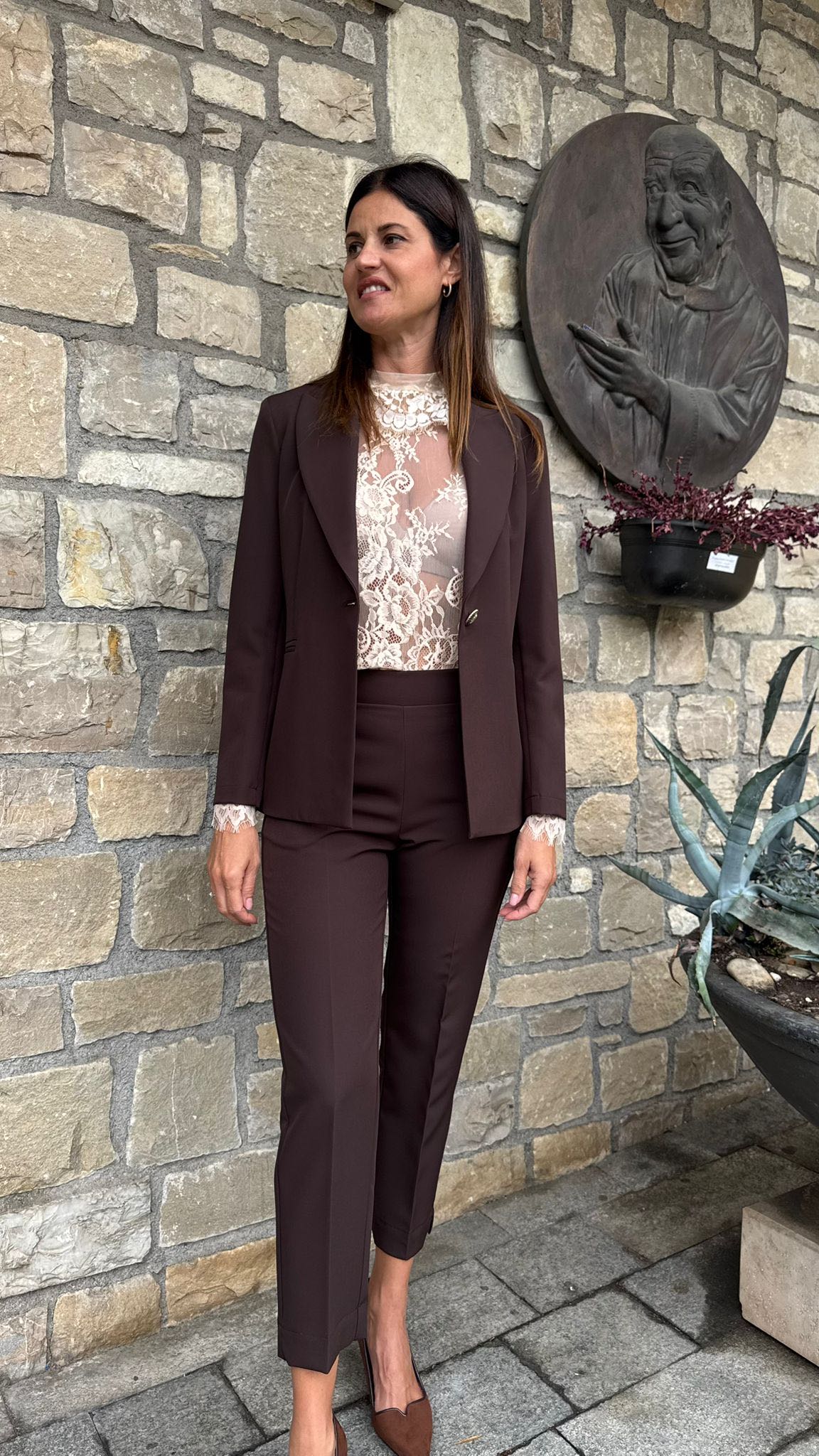PANTALONE IRIS CIOCCOLATO
