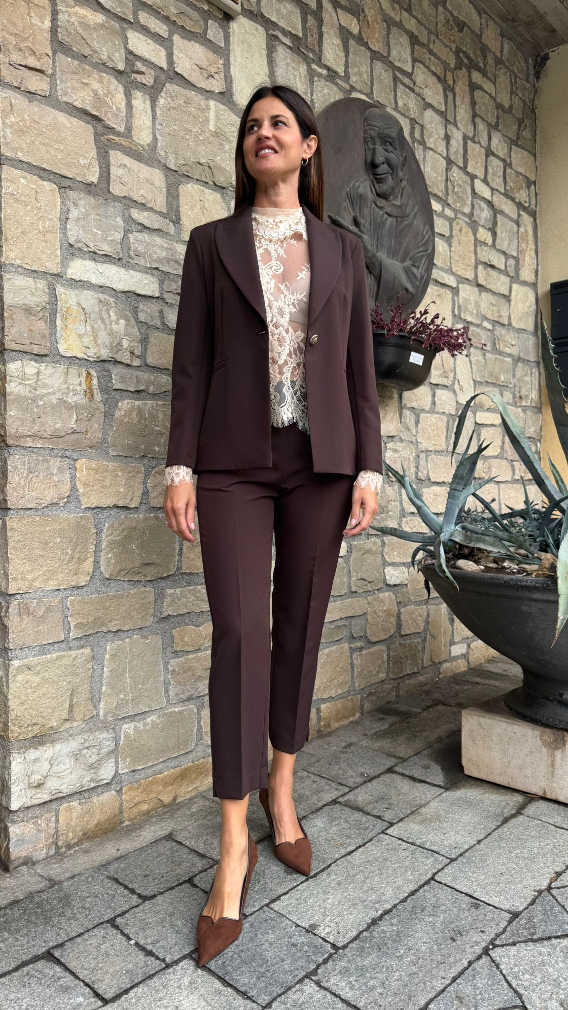 PANTALONE IRIS CIOCCOLATO