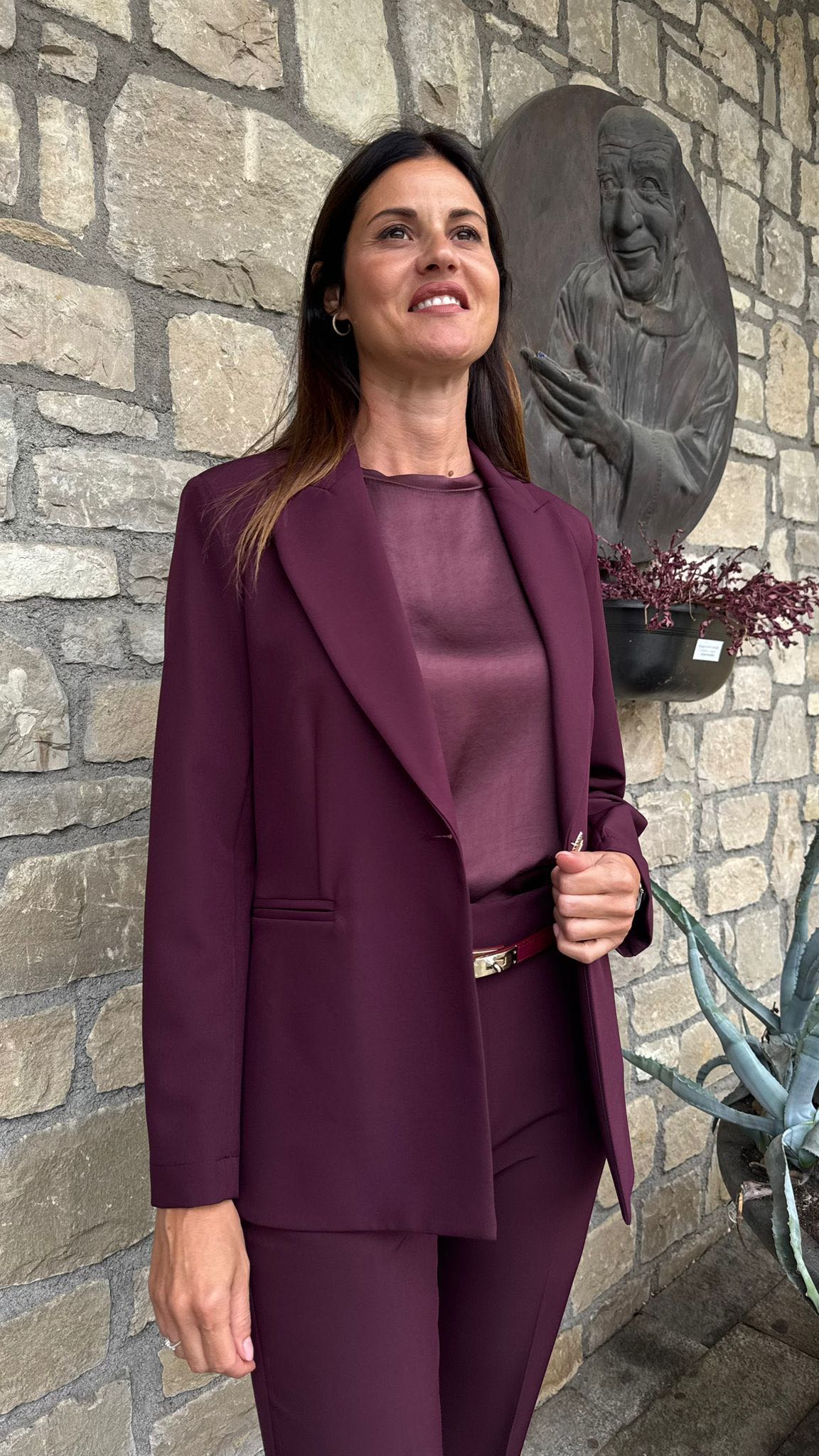 GIACCA IRIS BORDEAUX