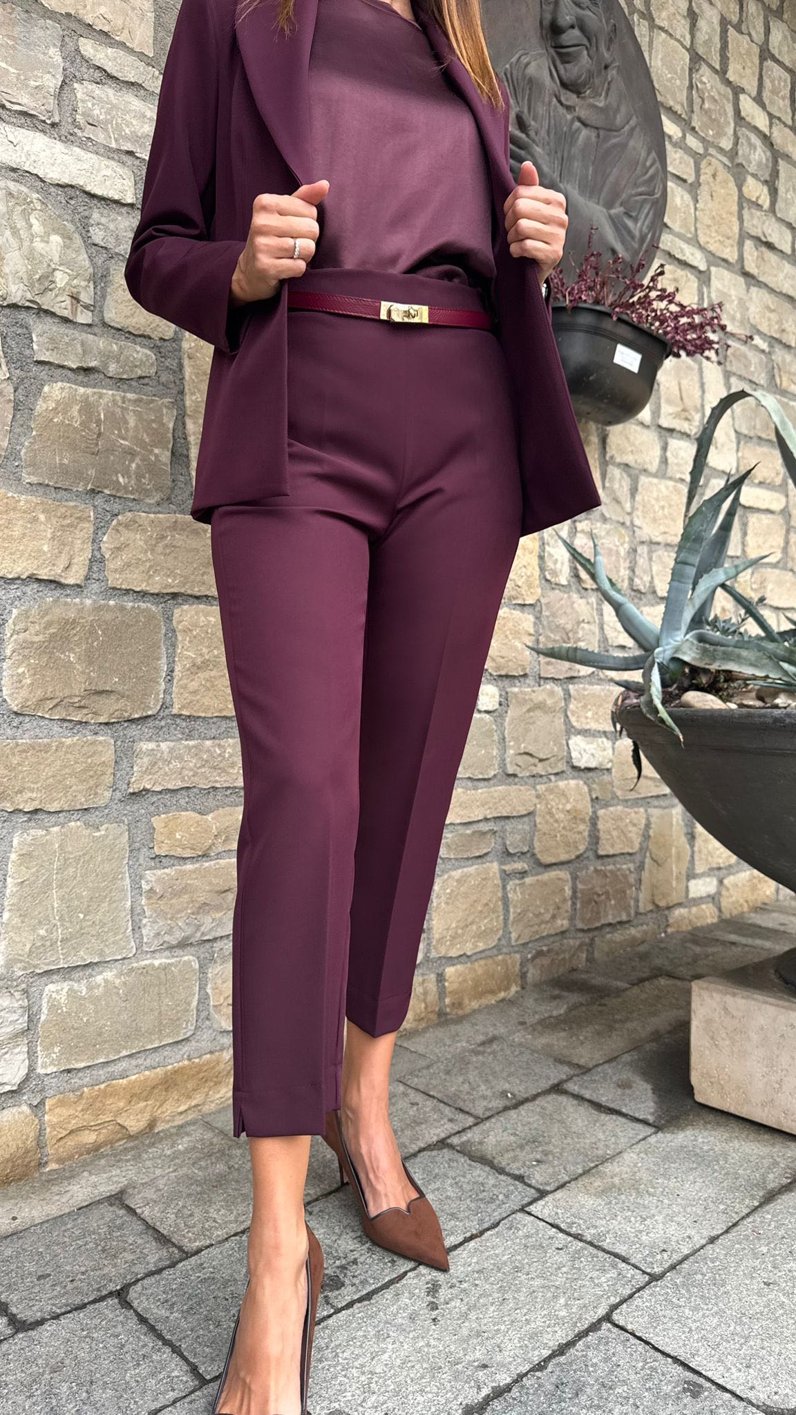 PANTALONE IRIS BORDEAUX