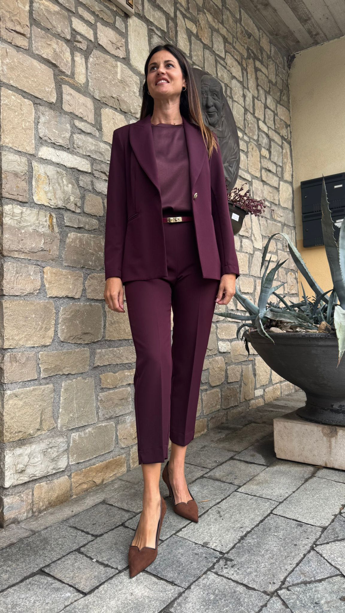 PANTALONE IRIS BORDEAUX