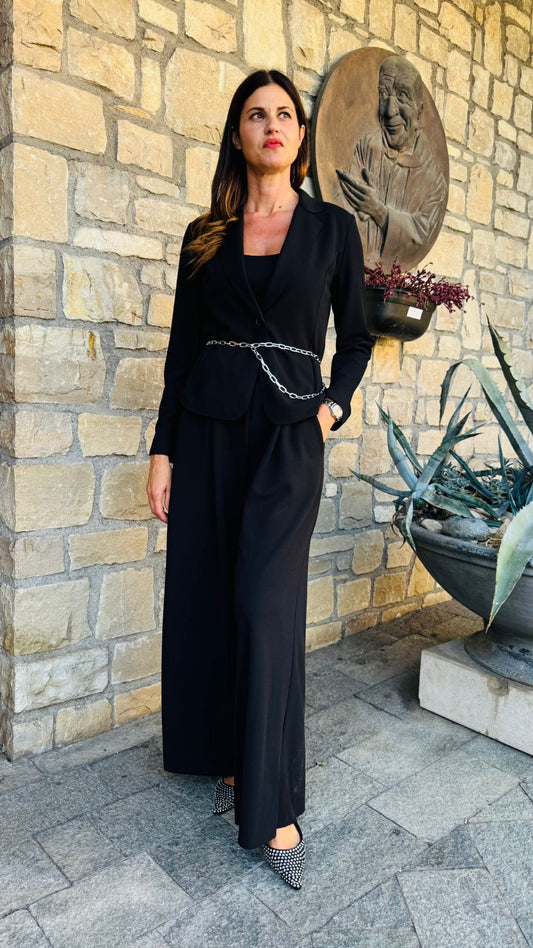GIACCA CREPE NERA