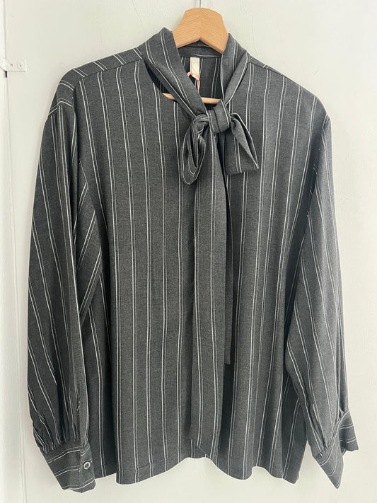 CAMICIA GESSATA FIOCCO GRIGIO SCURO