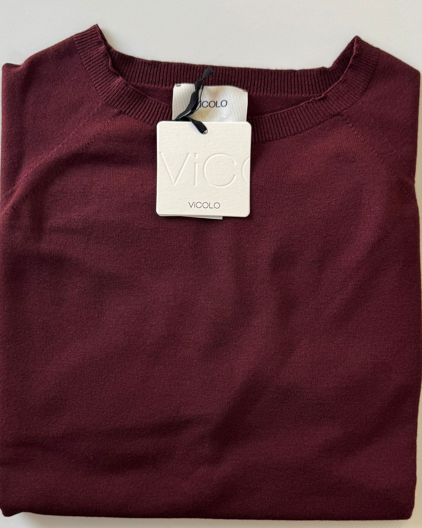 MAGLIONCINO VISCOSA SCATOLETTA BORDEAUX