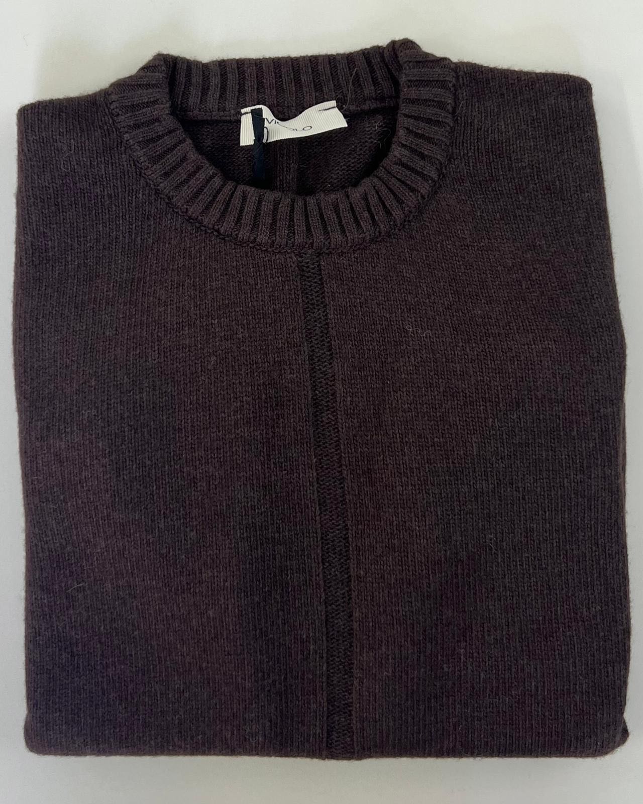 GILET IN MAGLIA RIGA CIOCCOLATO