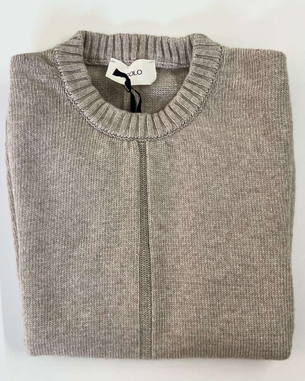 GILET IN MAGLIA RIGA SABBIA