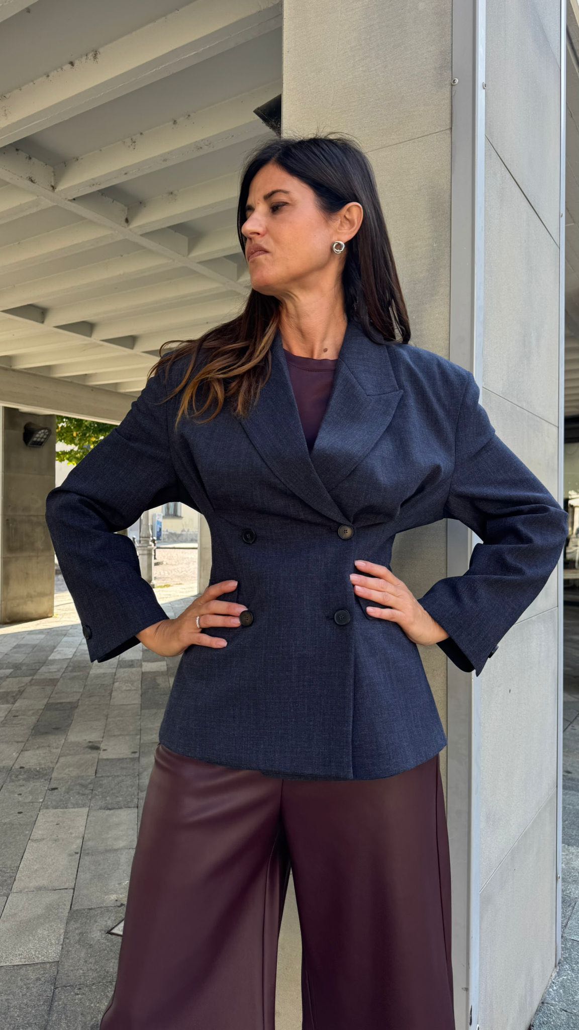 GIACCA SARTORIALE PENCE POSTERIORE BLU