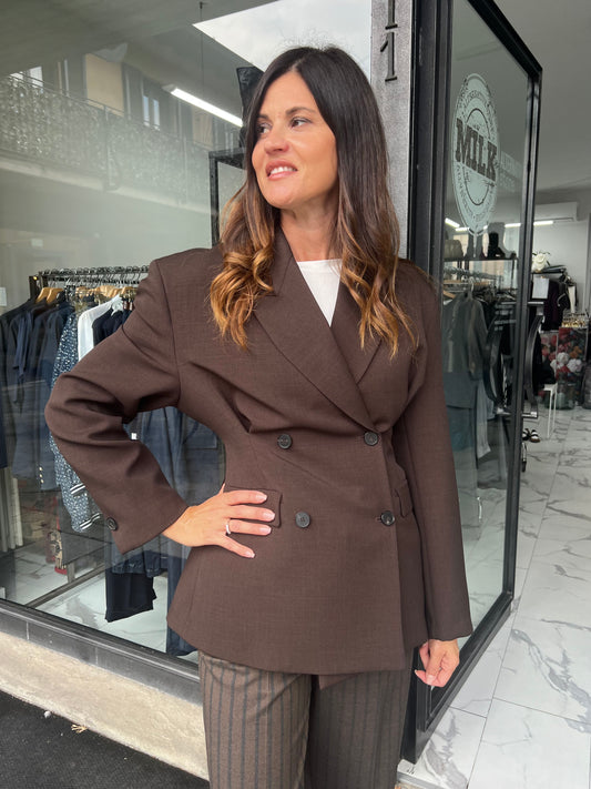 GIACCA SARTORIALE PENCE POSTERIORE CIOCCOLATO