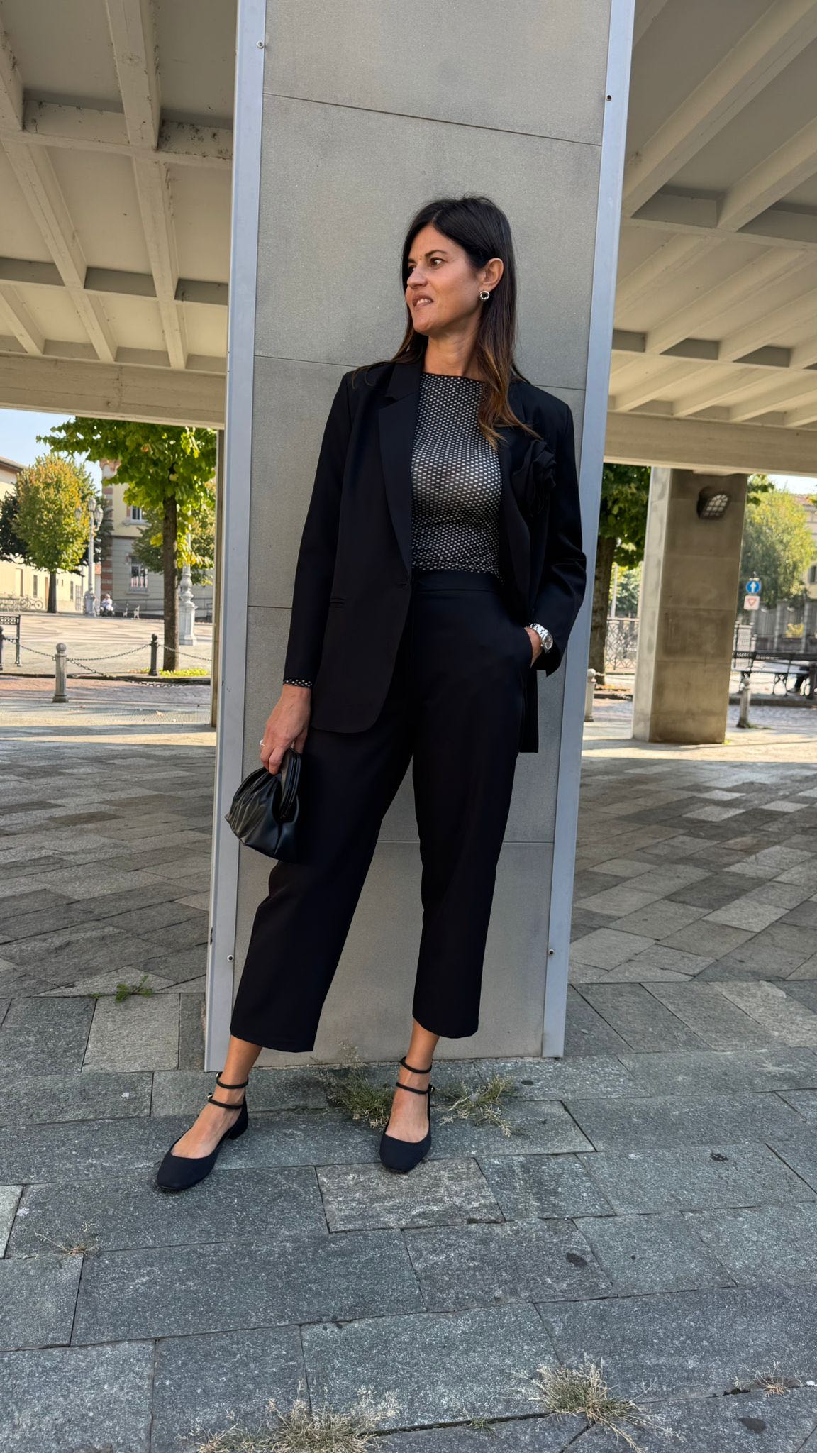 PANTALONE DRITTO NERO