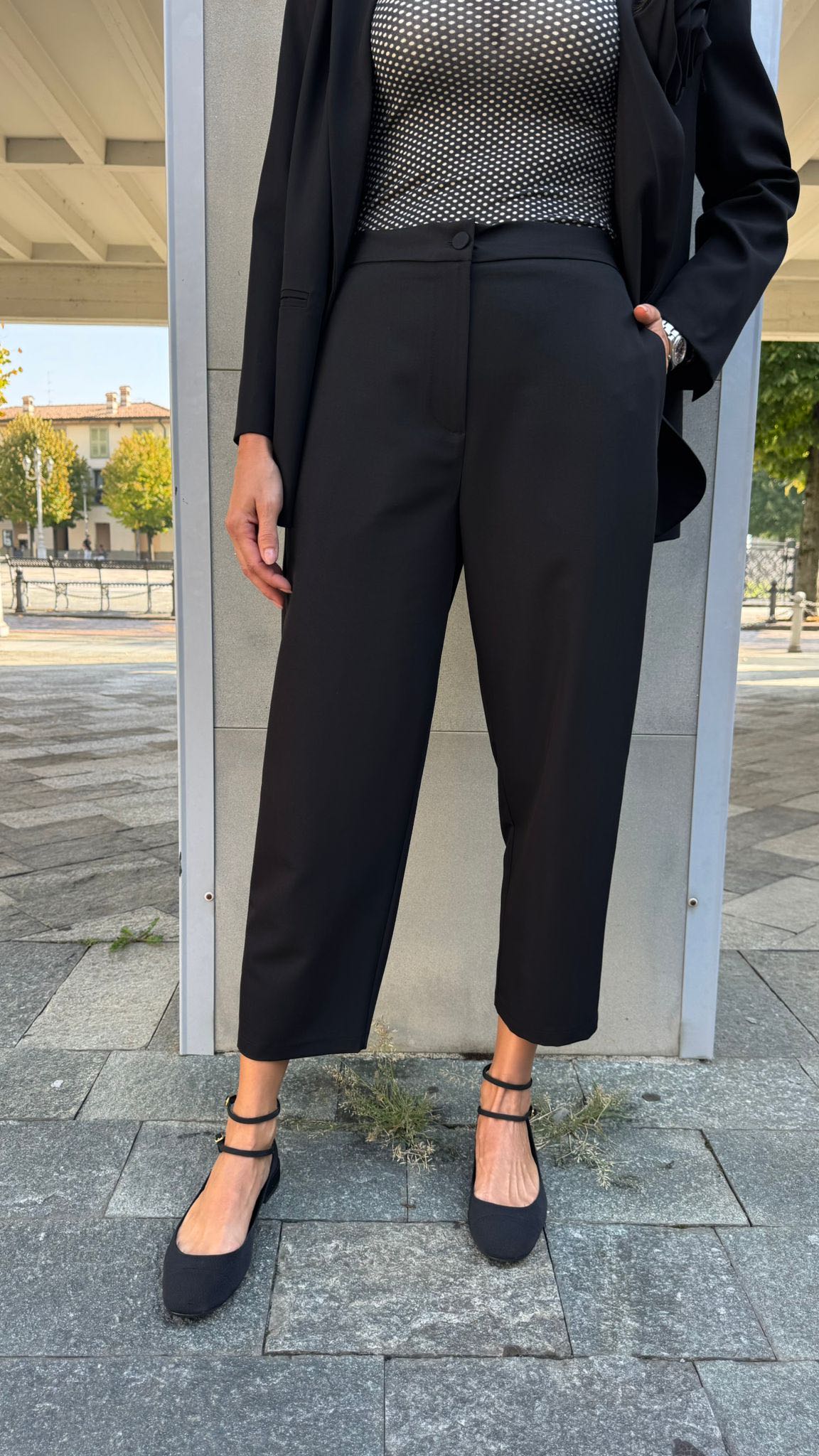 PANTALONE DRITTO NERO