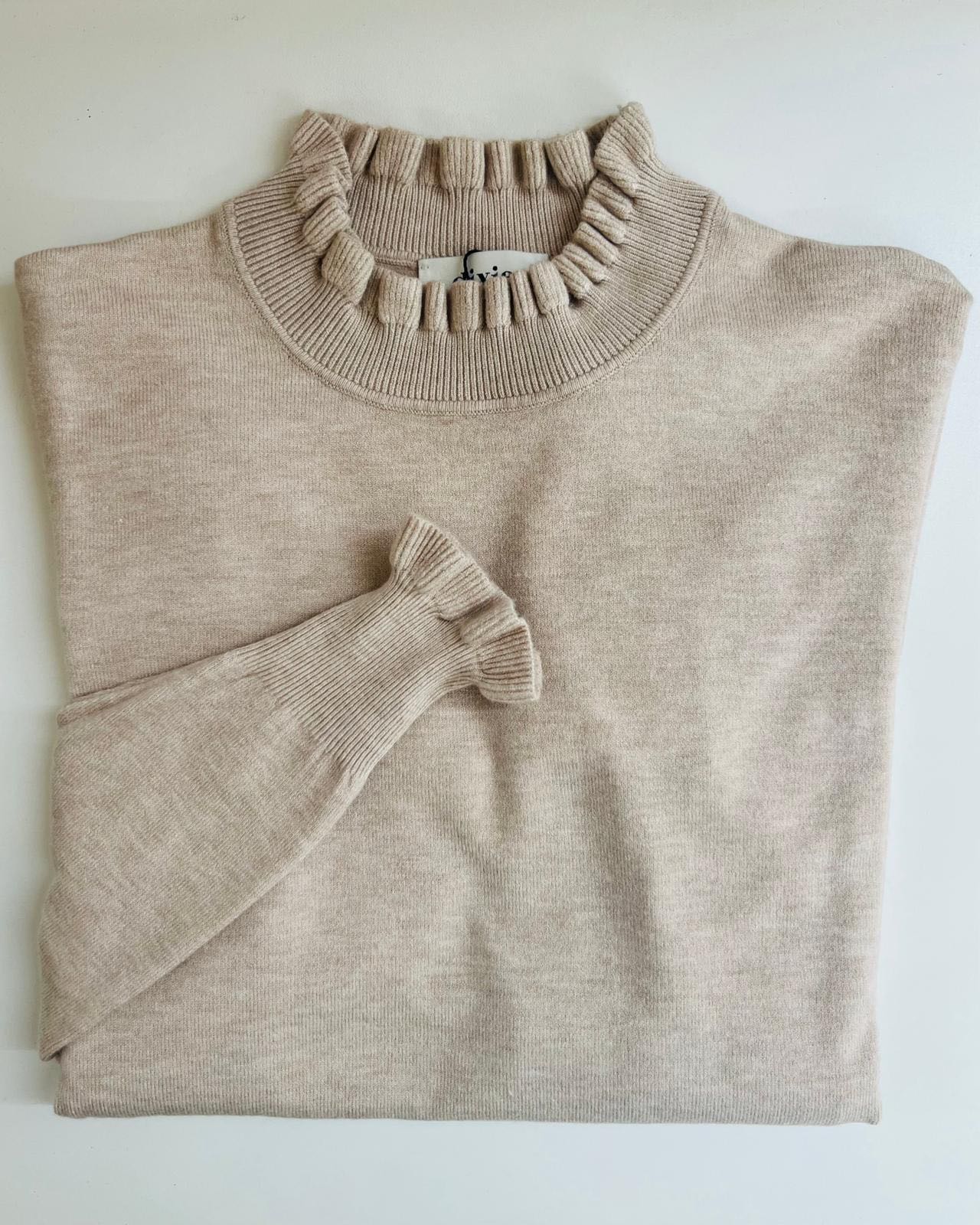 MAGLIONCINO VOLANT BEIGE