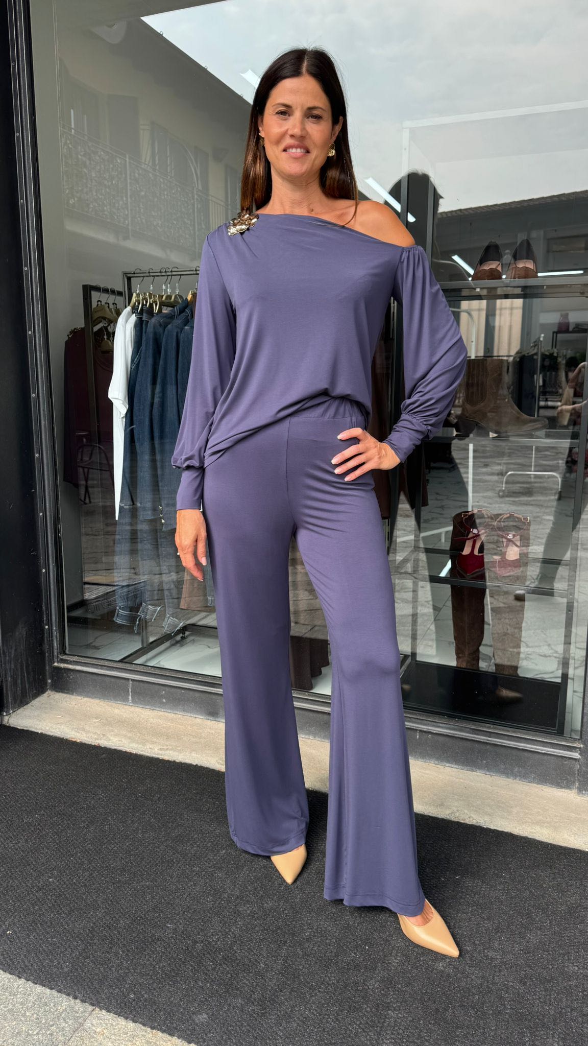 MAGLIA SPILLA BLU