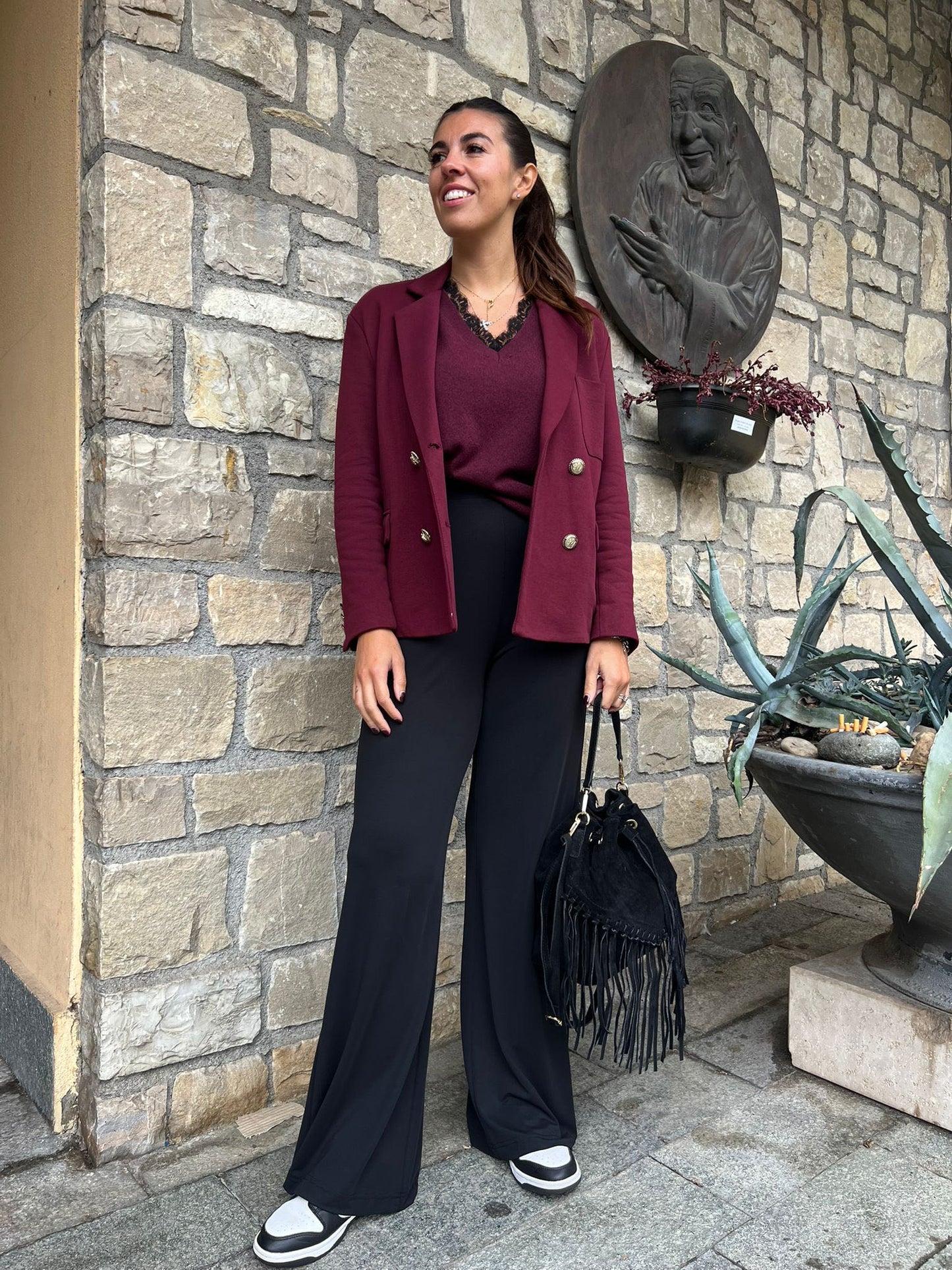 PANTALONE FLUIDO NERO