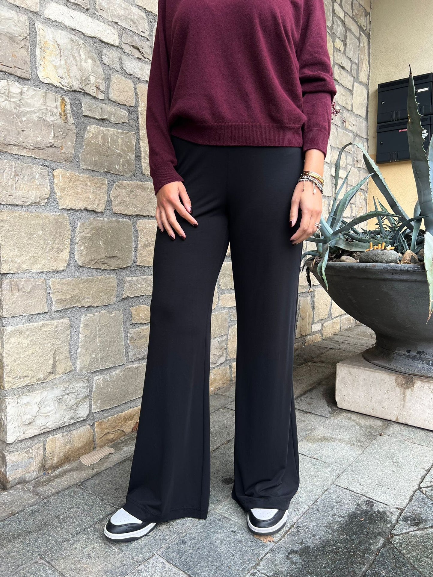 PANTALONE FLUIDO NERO
