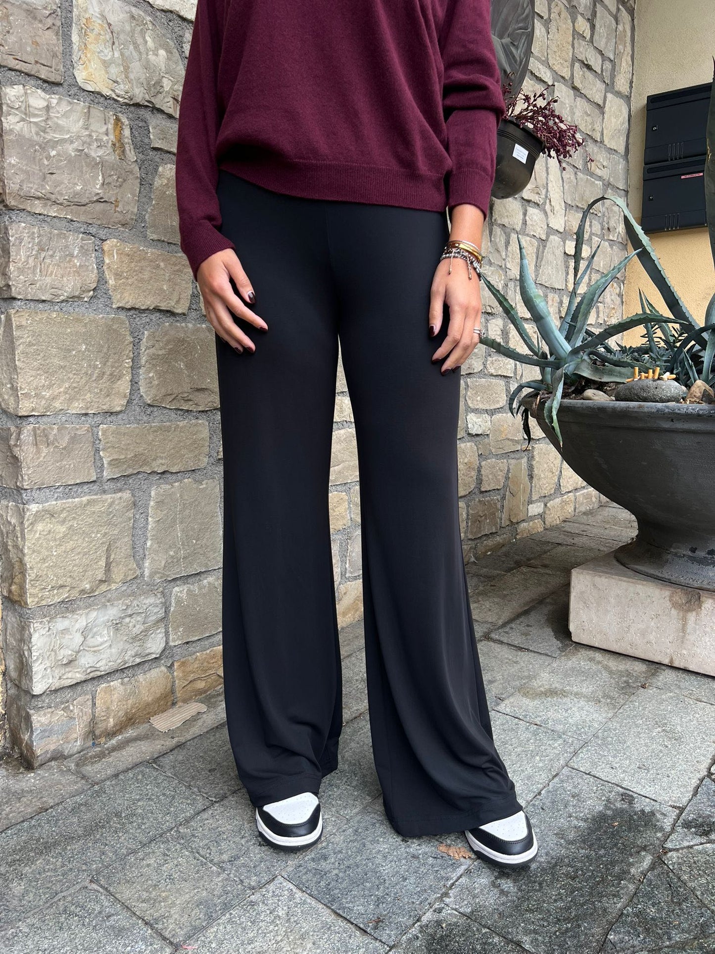 PANTALONE FLUIDO NERO