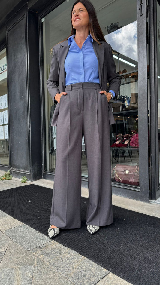 PANTALONE PALAZZO PENCE GRIGIO