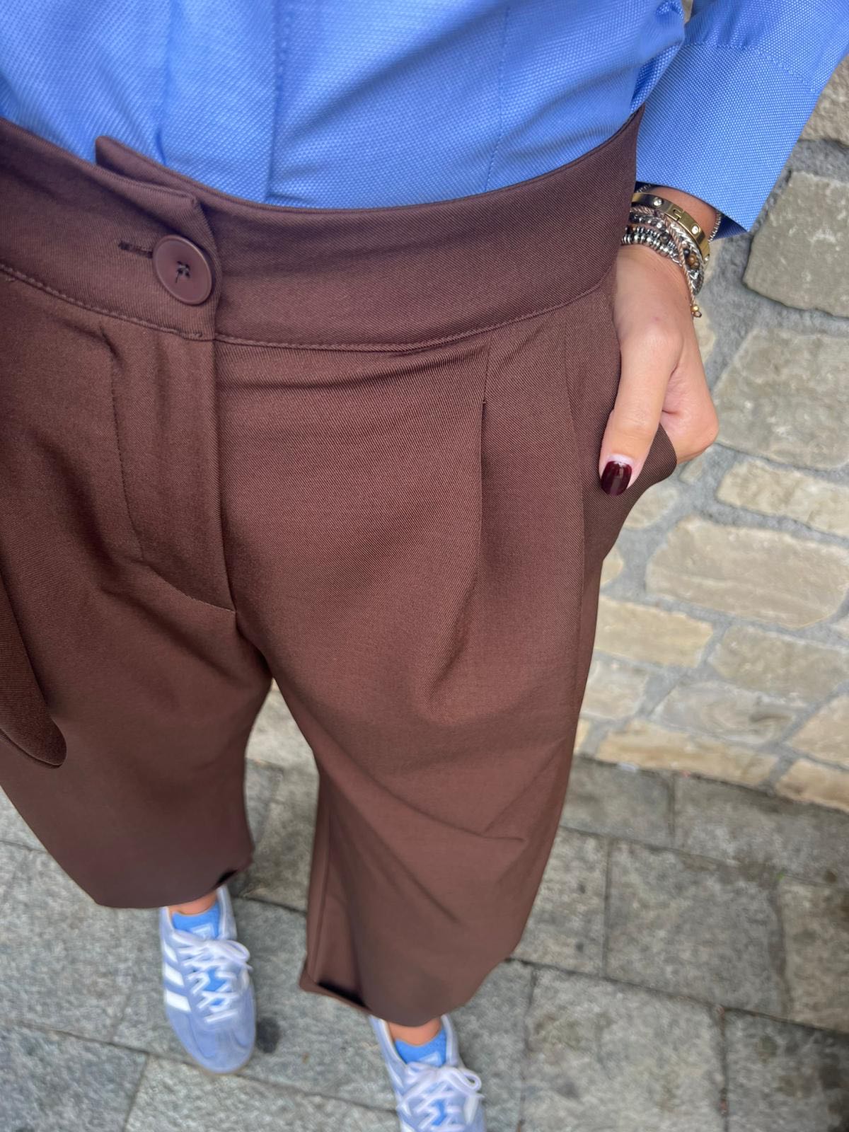 PANTALONE CARROT CIOCCOLATO