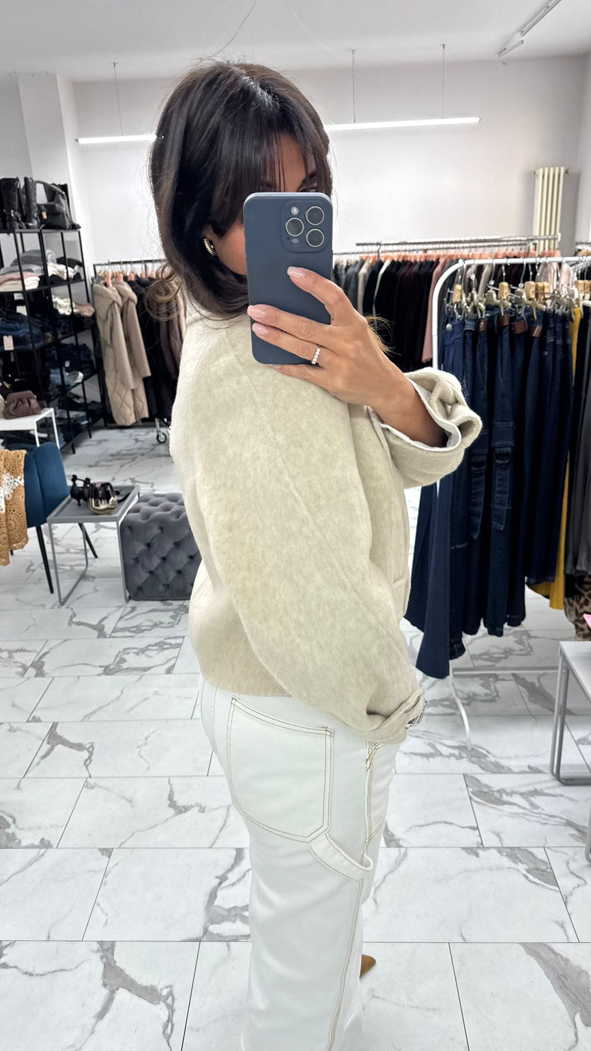 GIACCA HAND MADE MODELLO TRENCH SABBIA