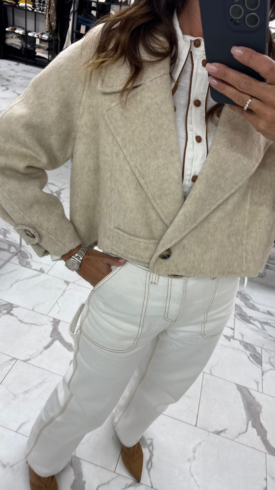 GIACCA HAND MADE MODELLO TRENCH SABBIA