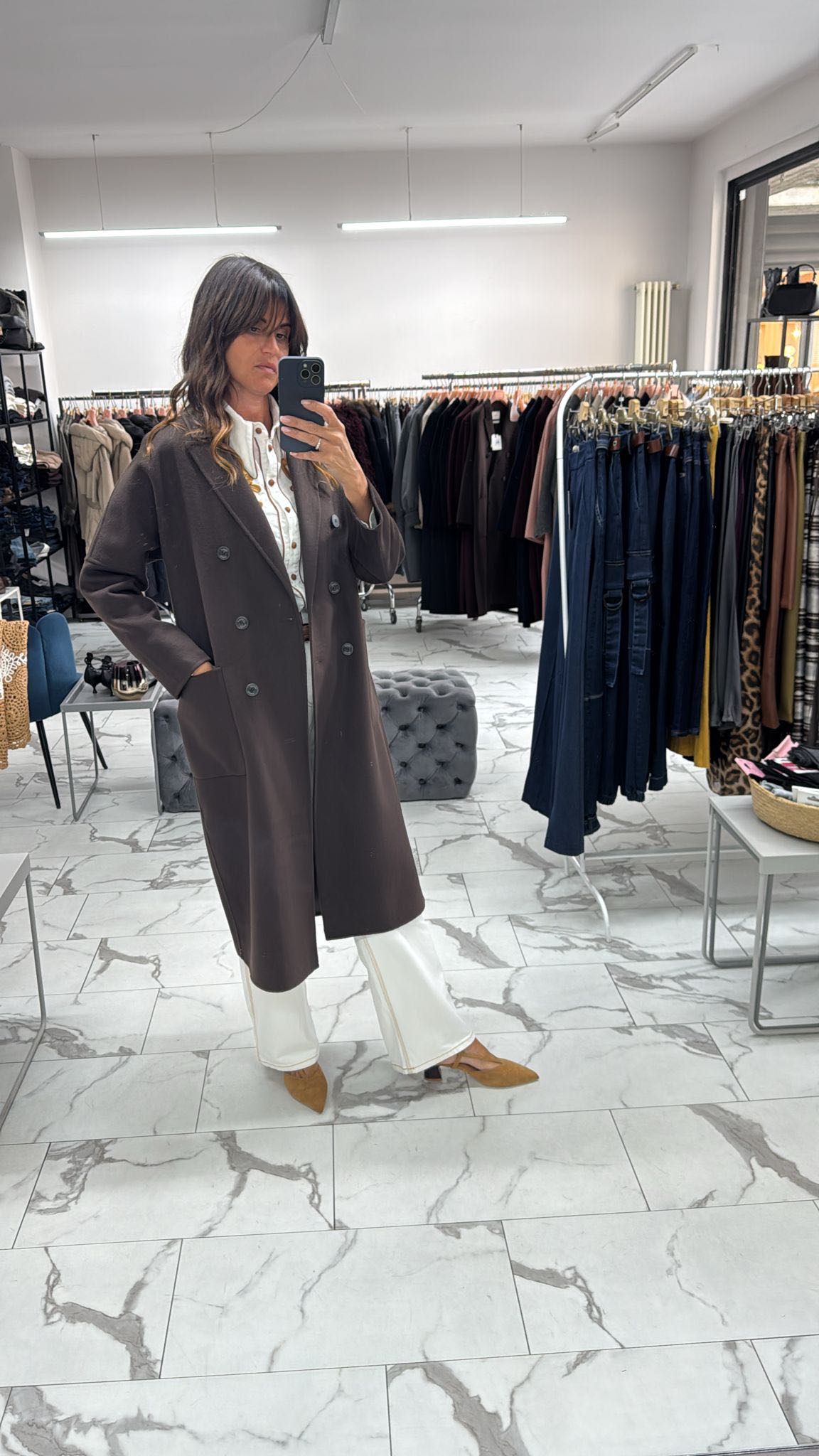 CAPPOTTO HAND MADE DOPPIO PETTO MARRONE