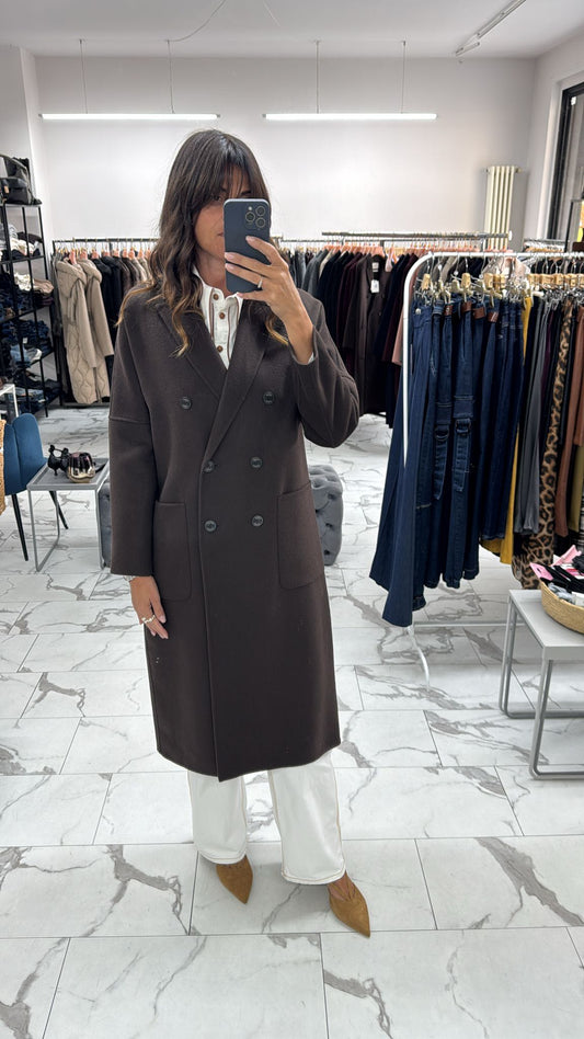 CAPPOTTO HAND MADE DOPPIO PETTO MARRONE