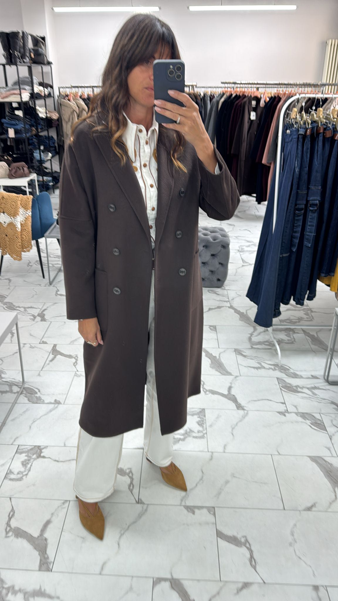 CAPPOTTO HAND MADE DOPPIO PETTO MARRONE