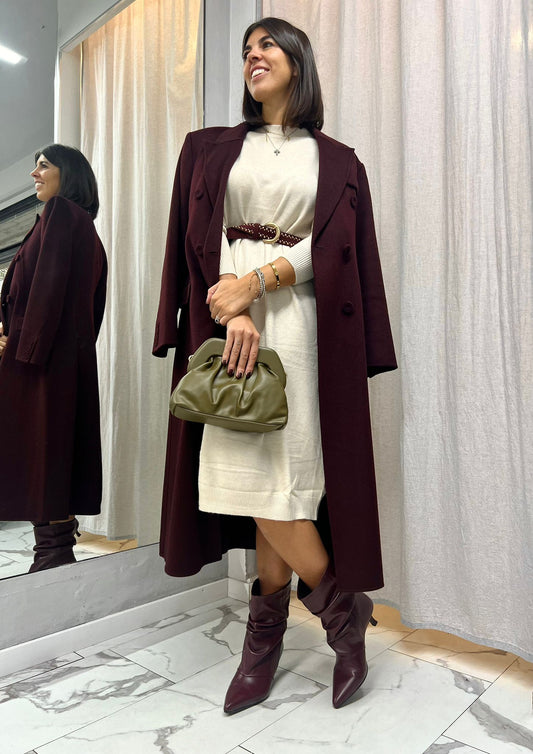 CAPPOTTO DOPPIOPETTO BORDEAUX