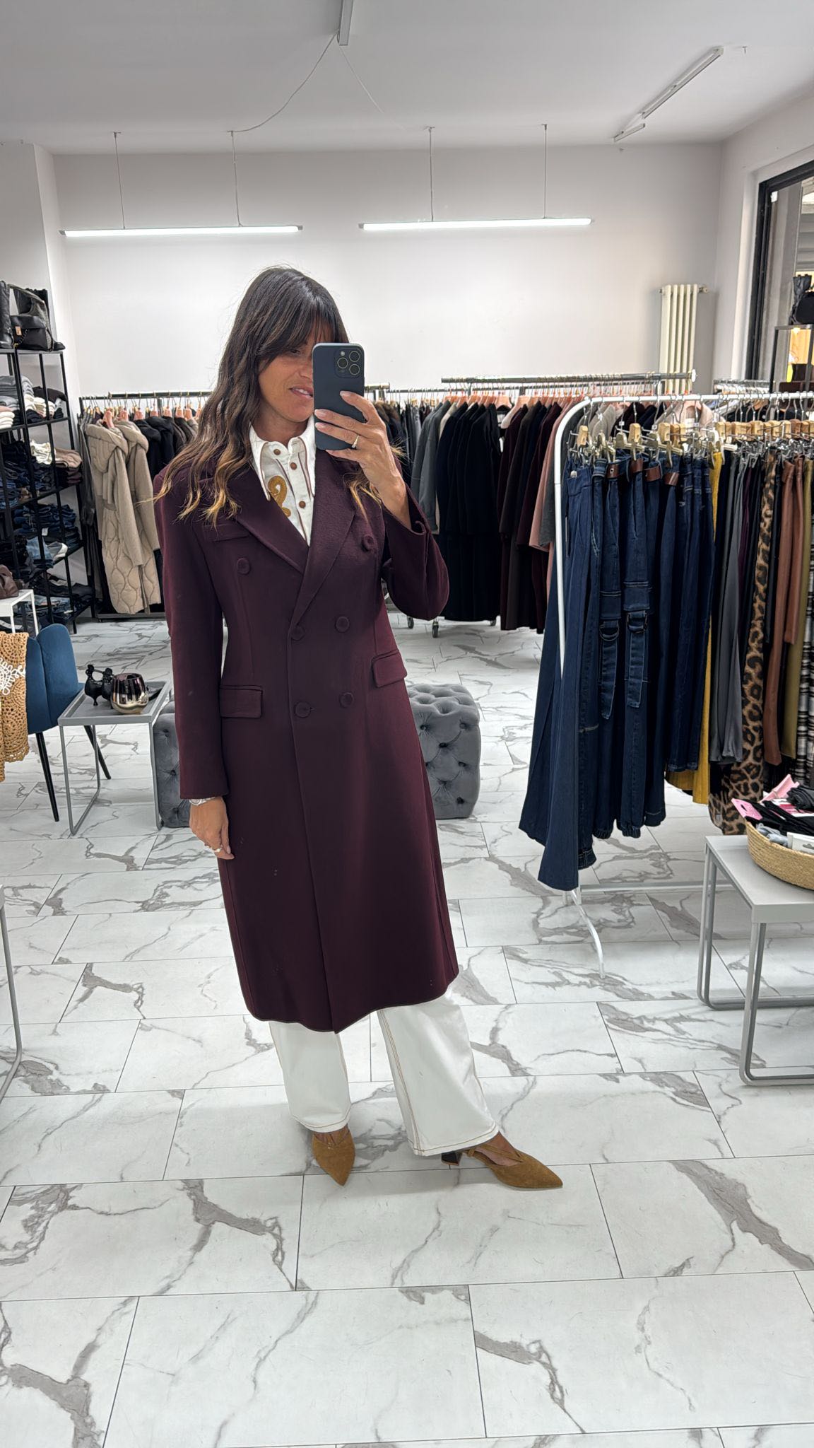 CAPPOTTO DOPPIOPETTO BORDEAUX