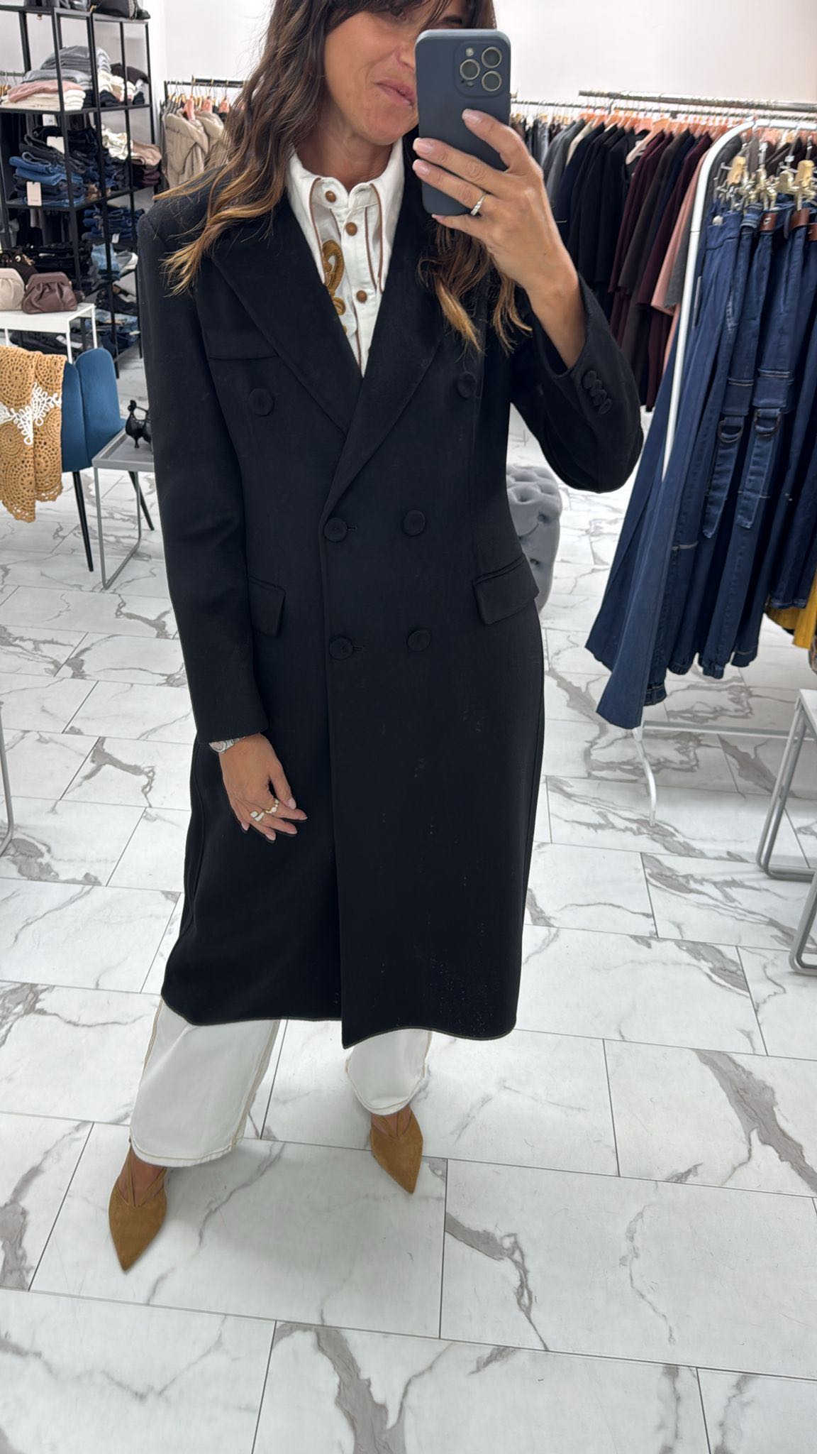 CAPPOTTO DOPPIOPETTO NERO