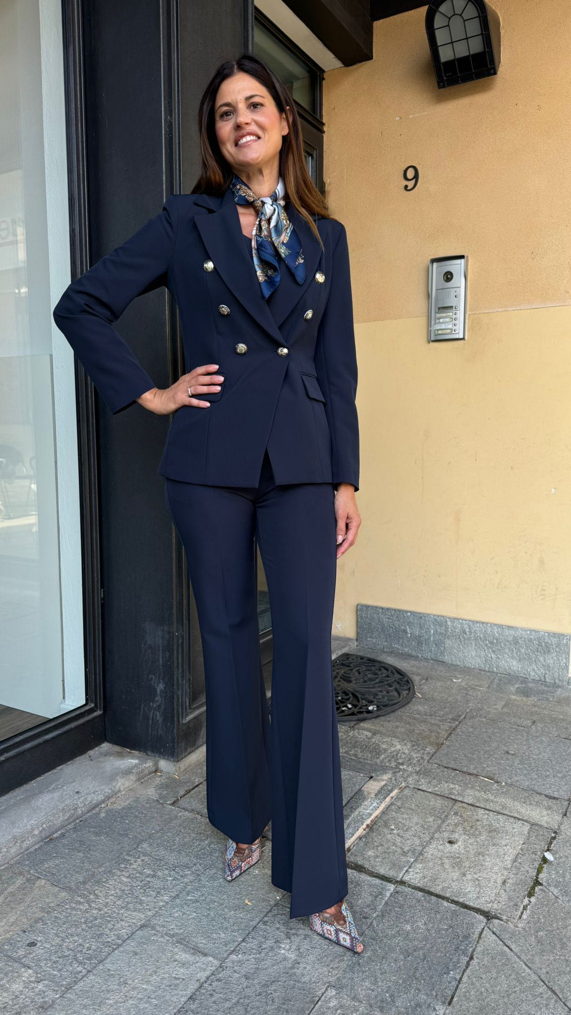 PANTALONE TULIPANO BLU