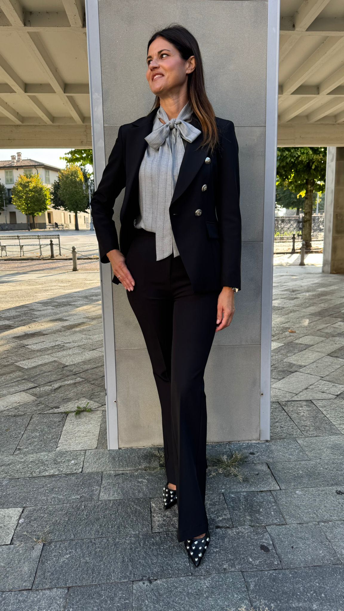 PANTALONE TULIPANO NERO