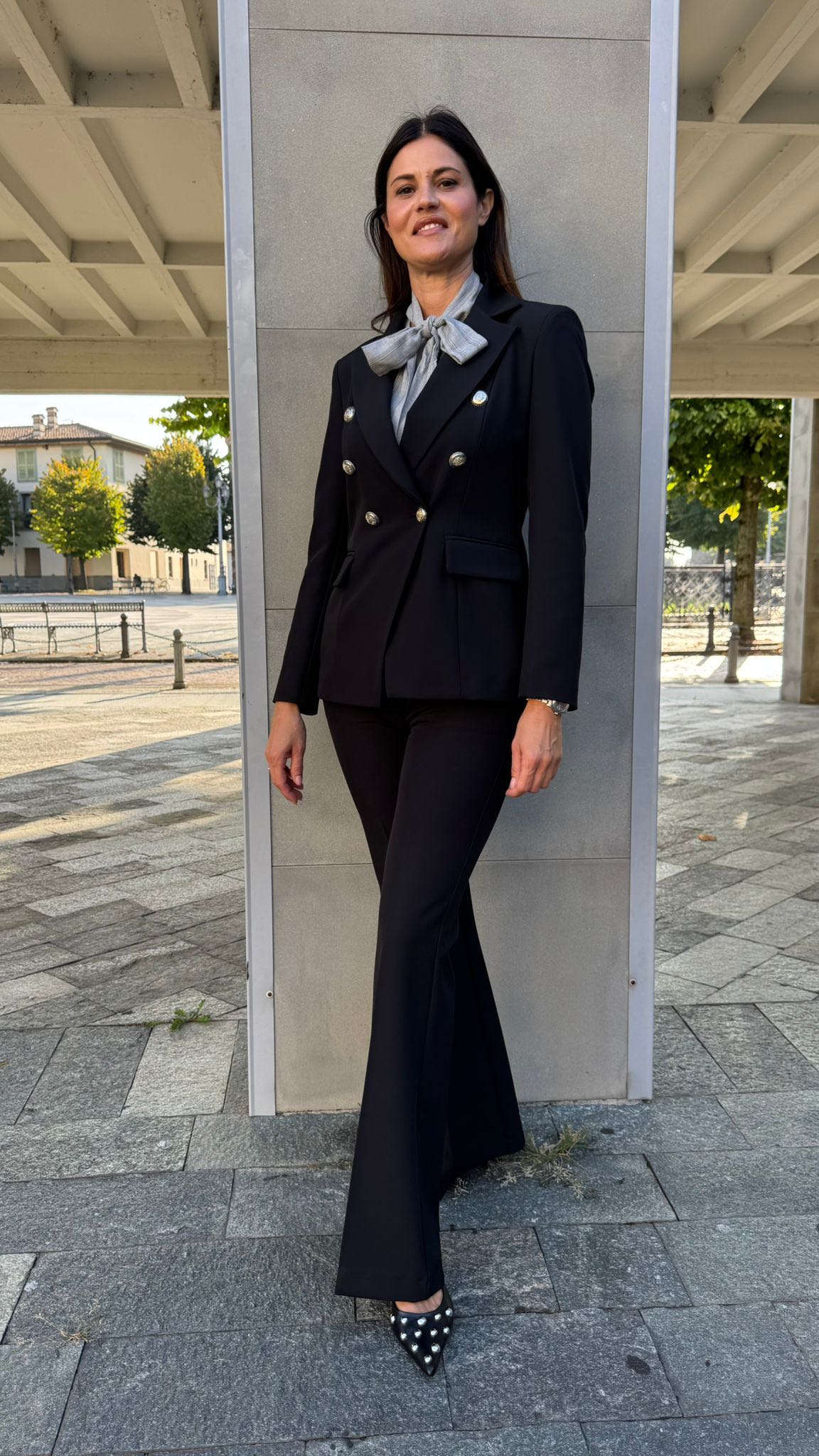 PANTALONE TULIPANO NERO