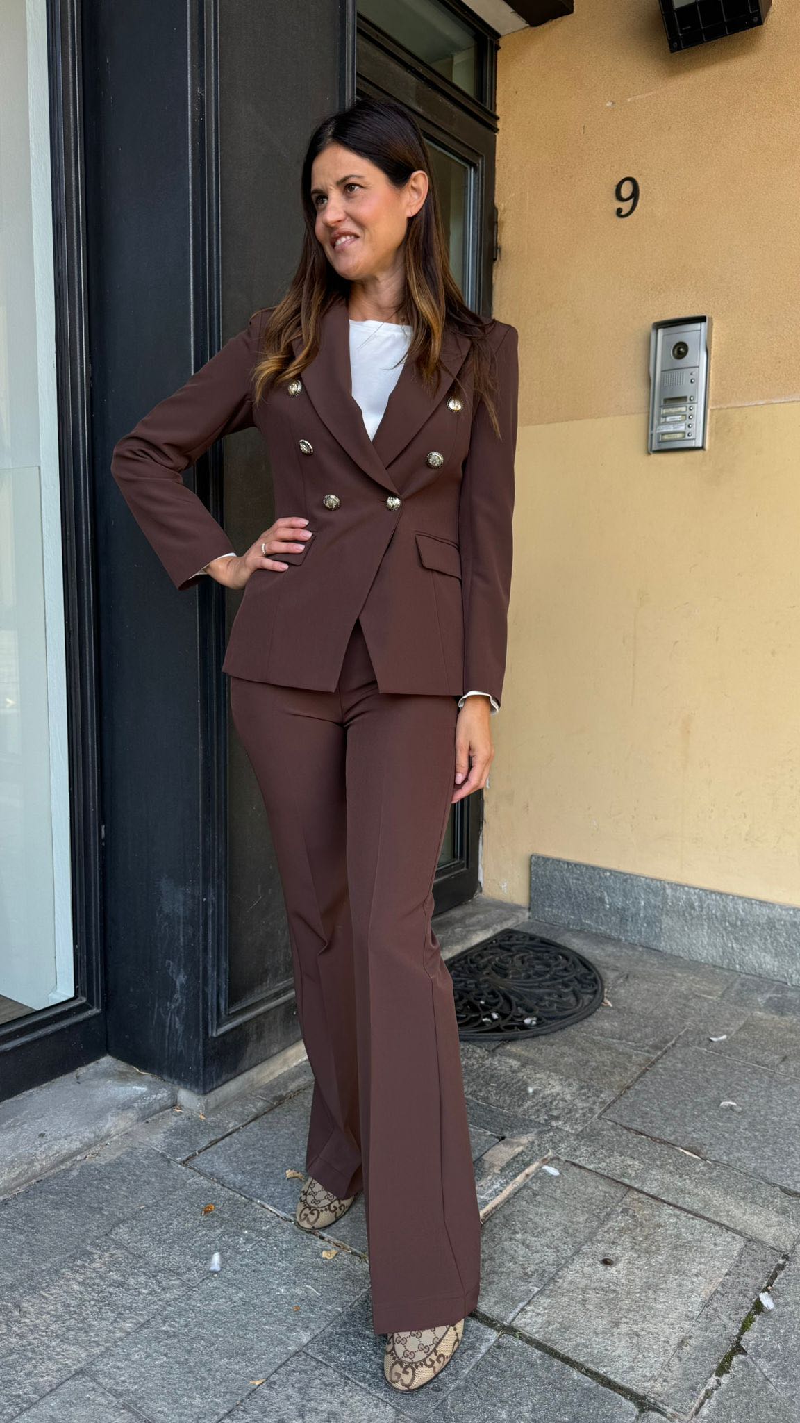 PANTALONE TULIPANO CIOCCOLATO